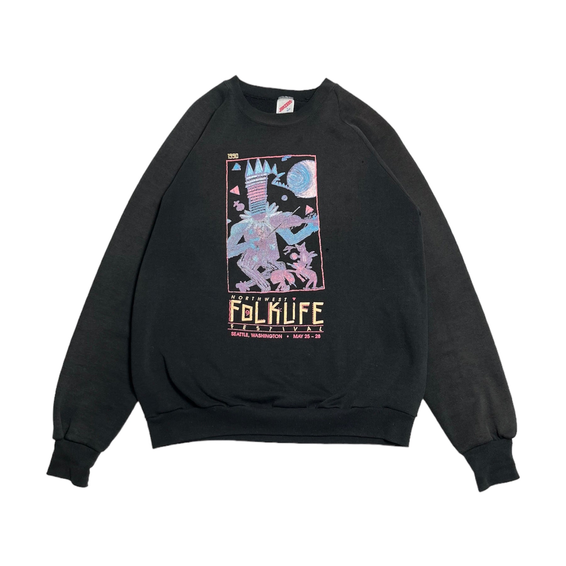 1990 Northwest Folklife Festival Crewneck L