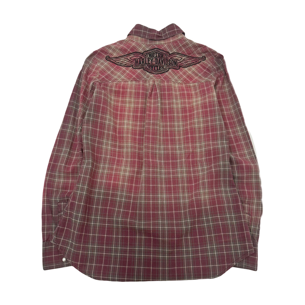 Harley Davidson Plaid Button Up Shirt Women's XS