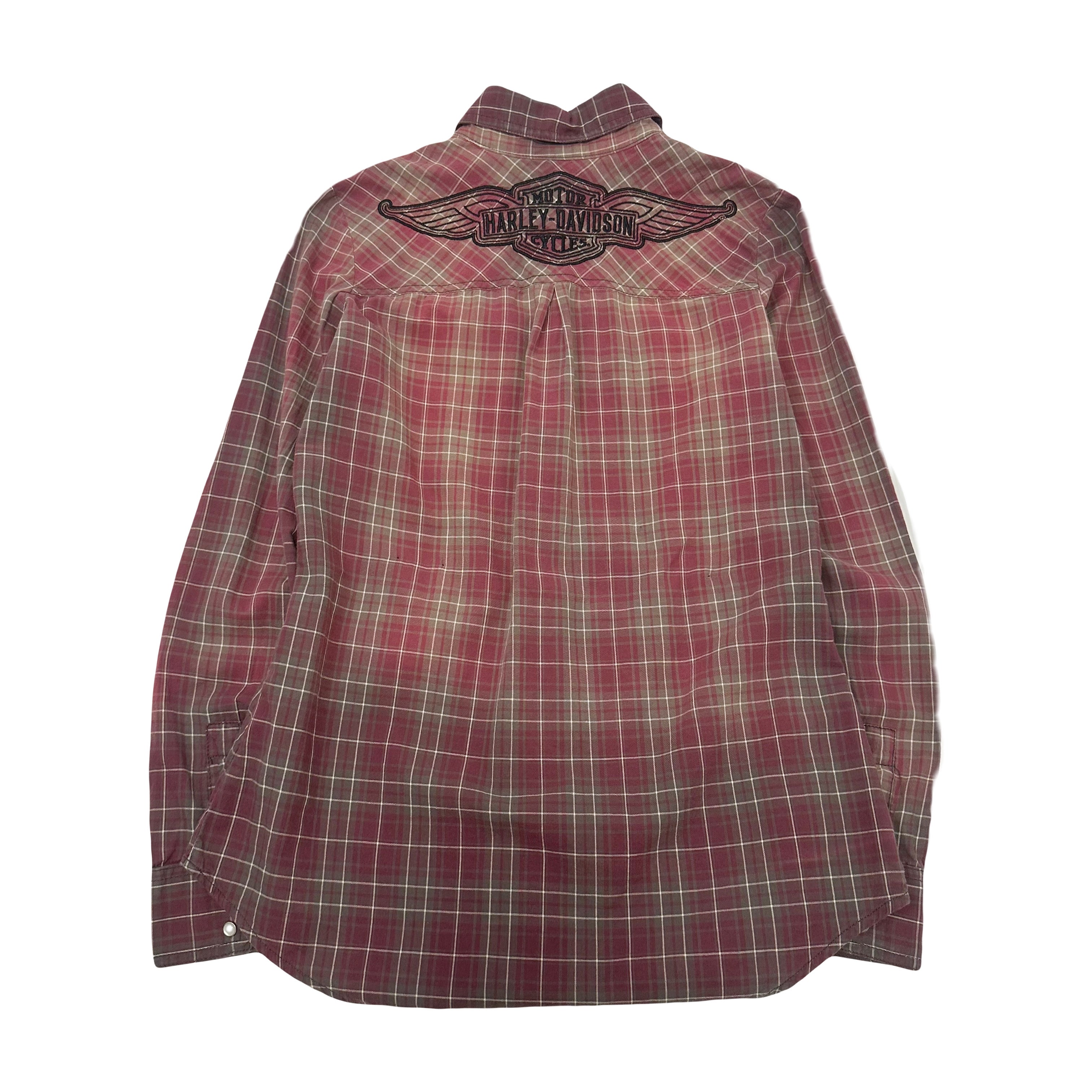 Harley Davidson Plaid Button Up Shirt Women's XS