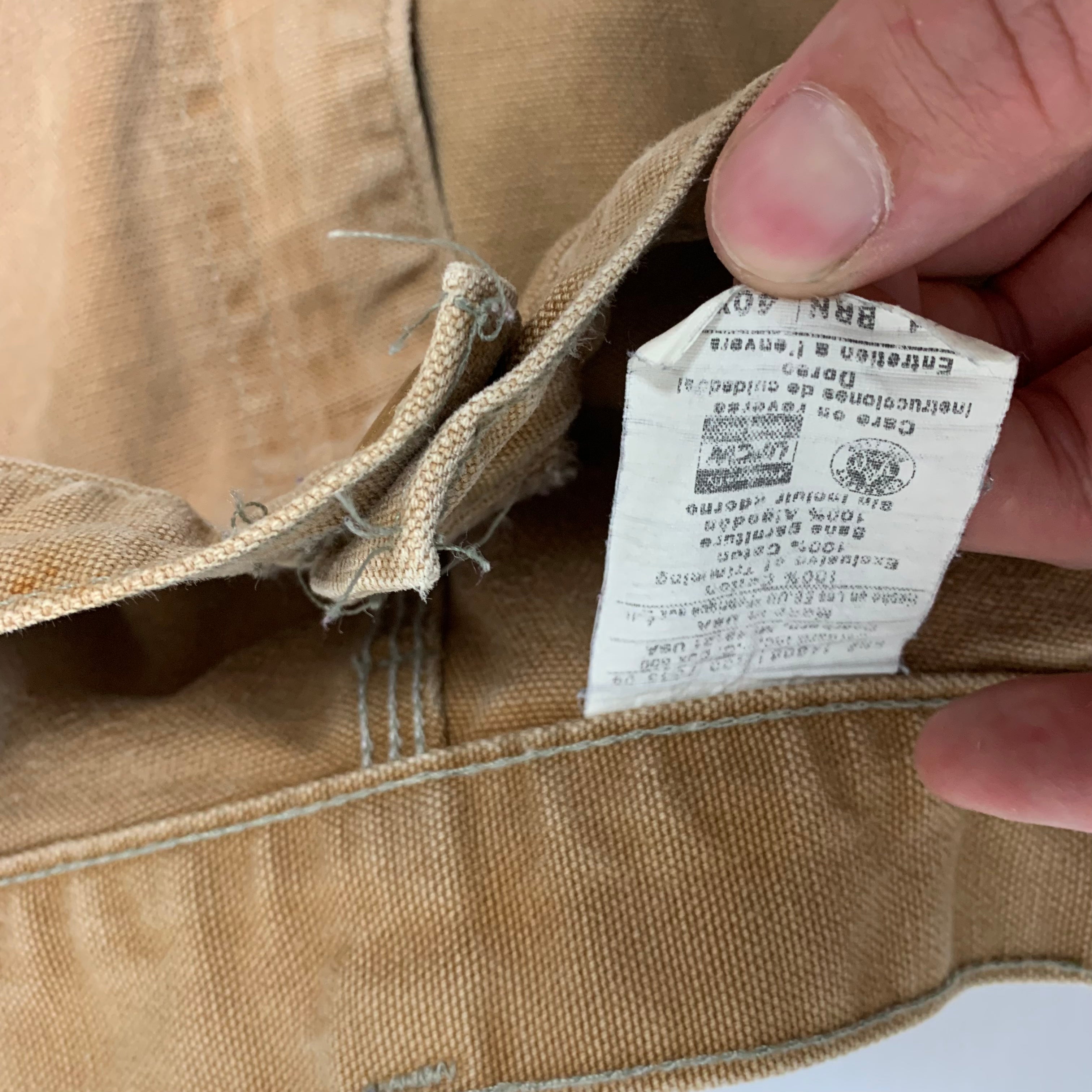 Carhartt Tan Double Knee Denim 40x32
