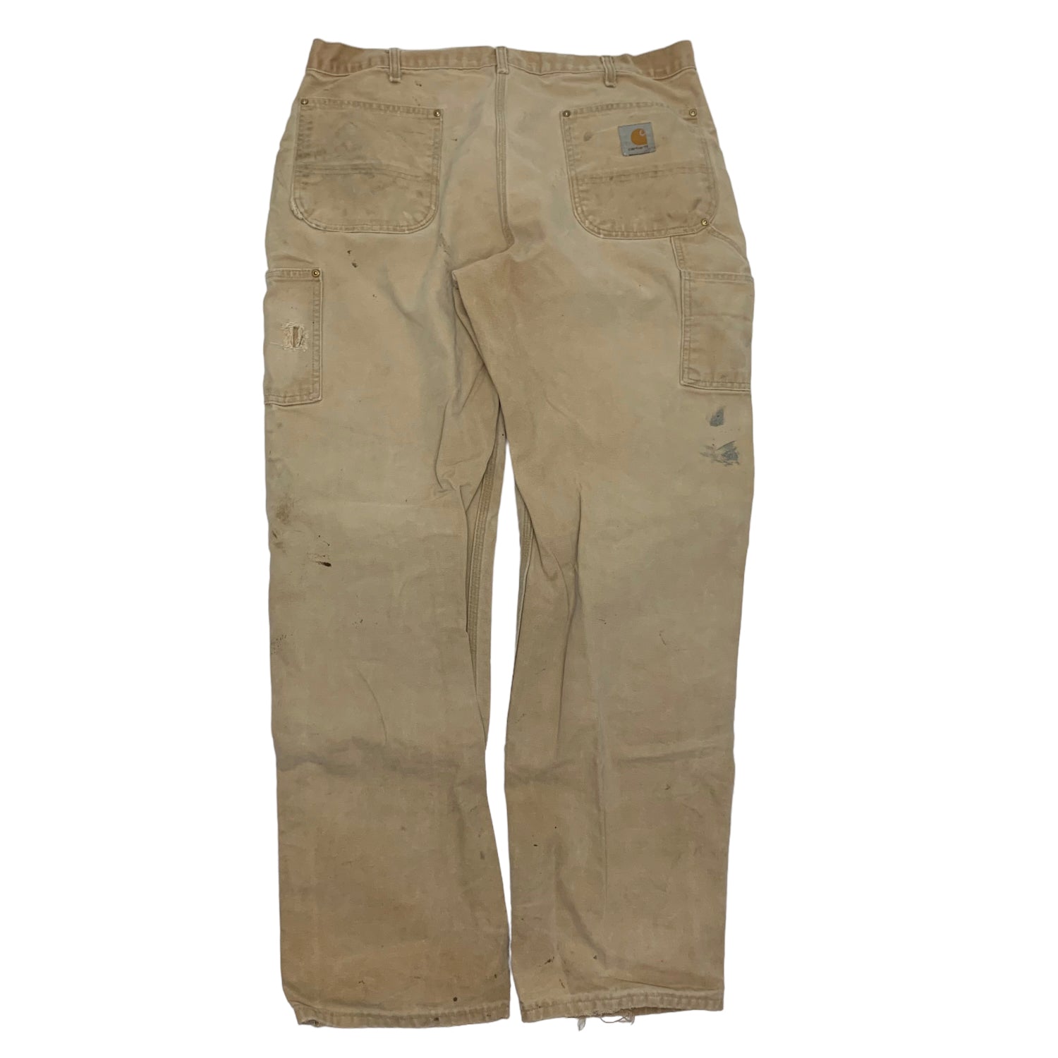 Carhartt Tan Double Knee Denim 38x34 1202