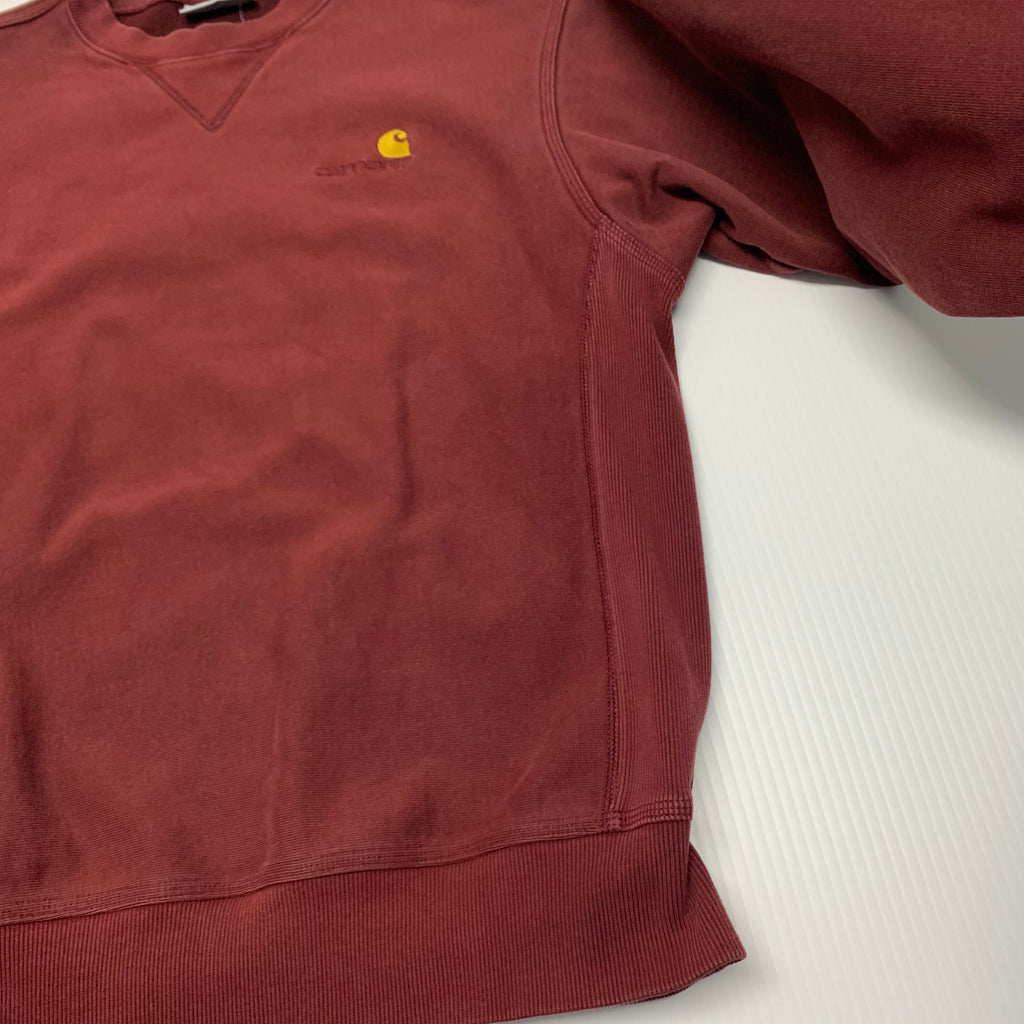 Burgundy Carhartt WIP Crewneck S