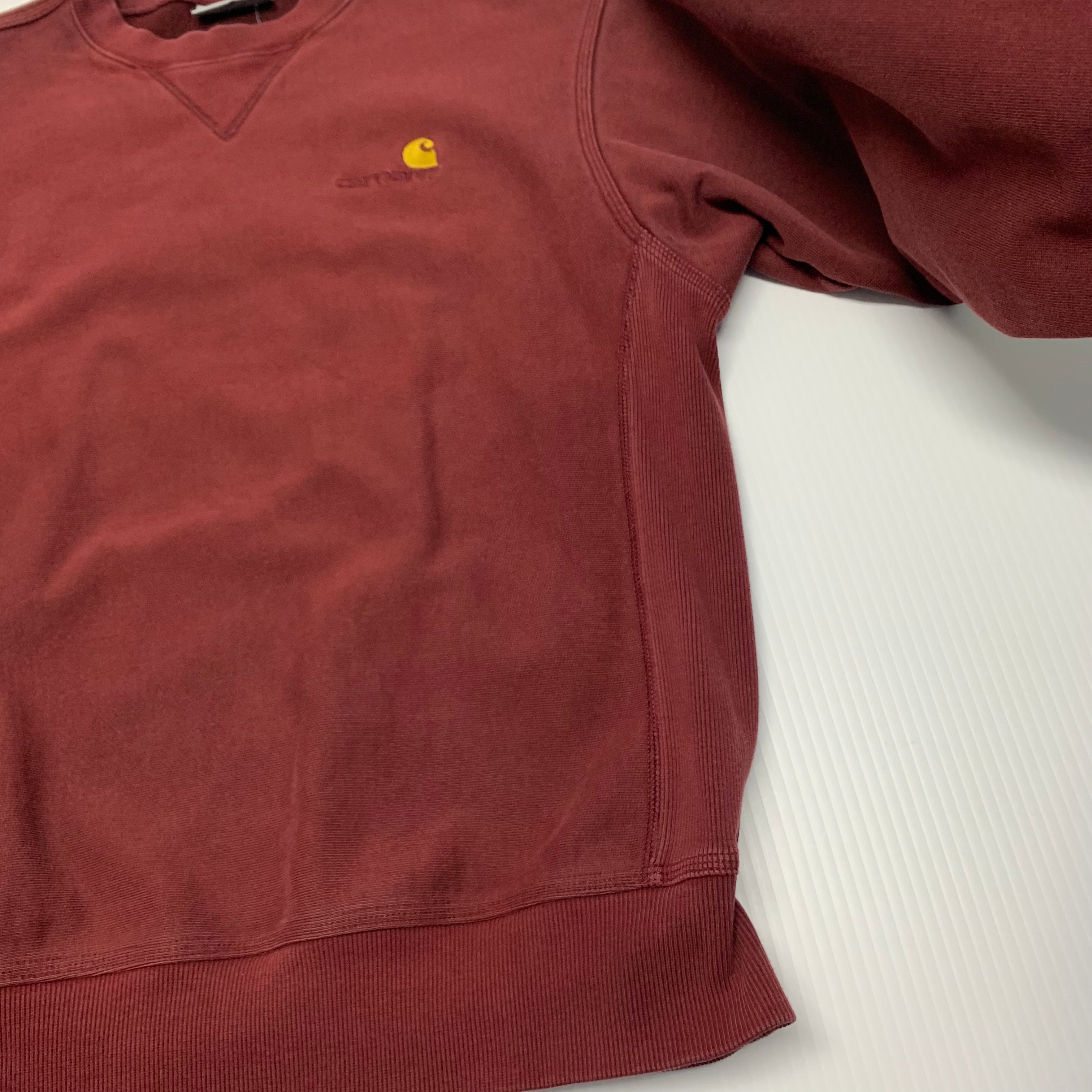 Burgundy Carhartt WIP Crewneck S