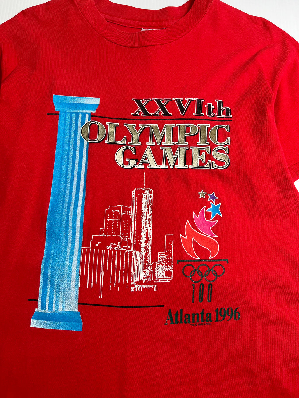 Vintage Atlanta 1996 Olympic Games Graphic Tee L