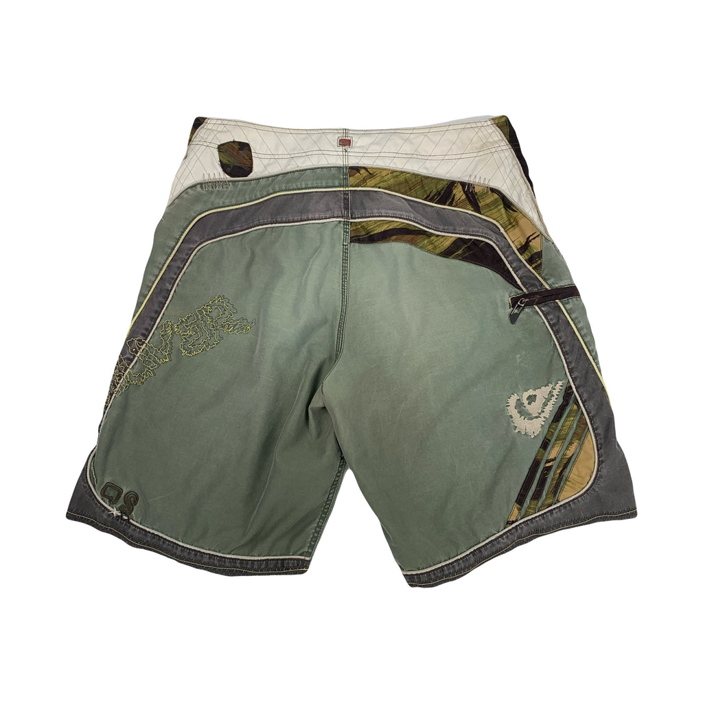 Y2K Quiksilver Faded Swim Trunks M