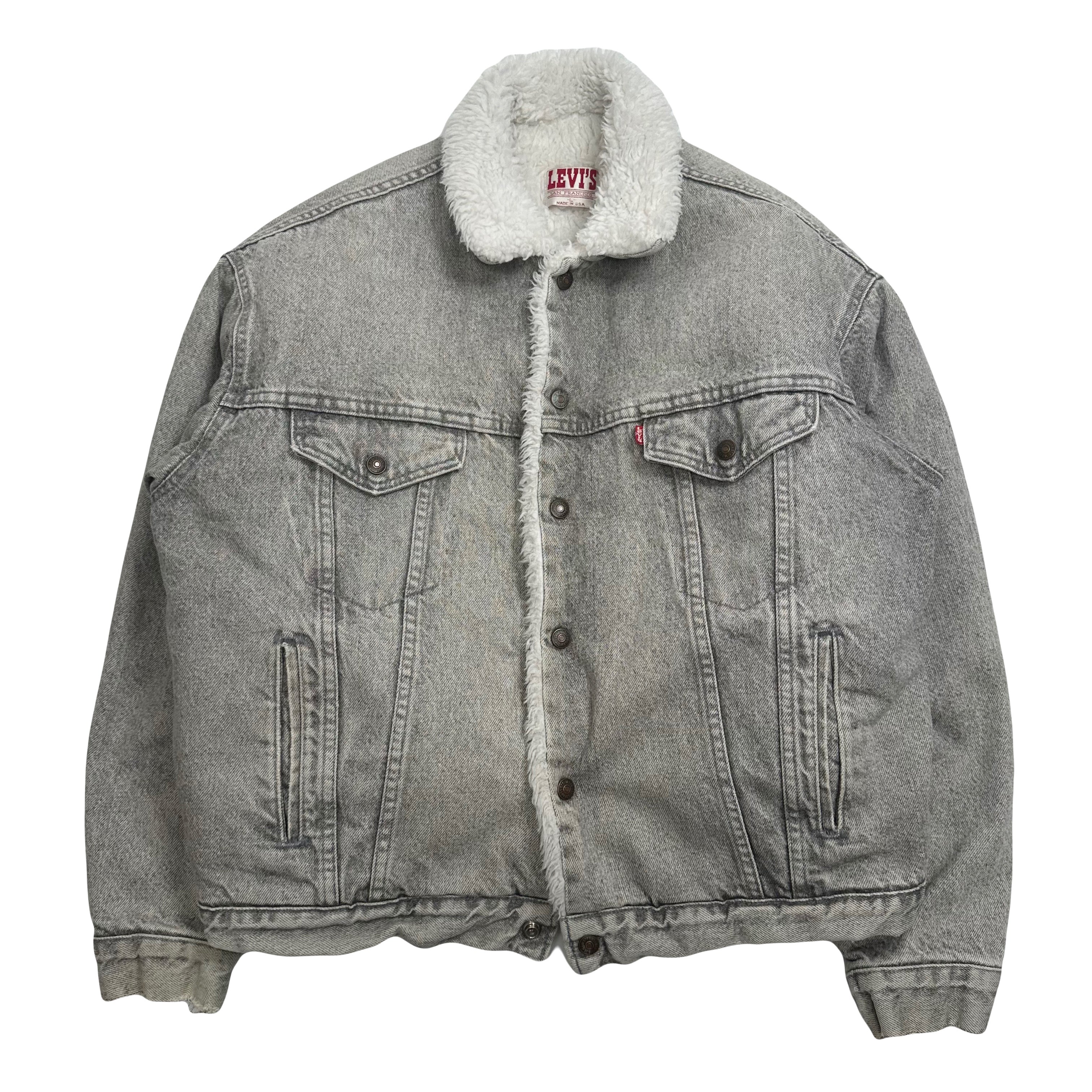 Vintage Levi's Sherpa Lined Denim Jacket L