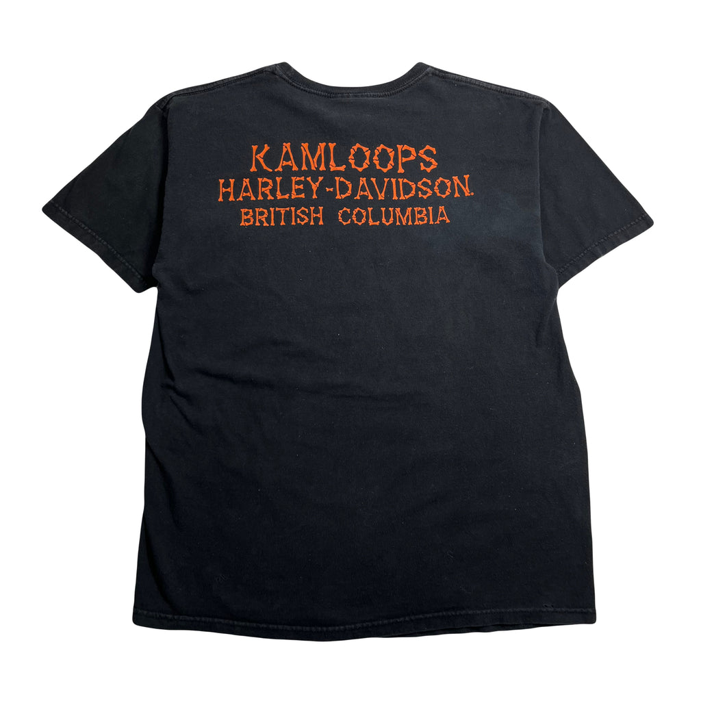 Harley Davidson Kamloops Bone Font Tee M