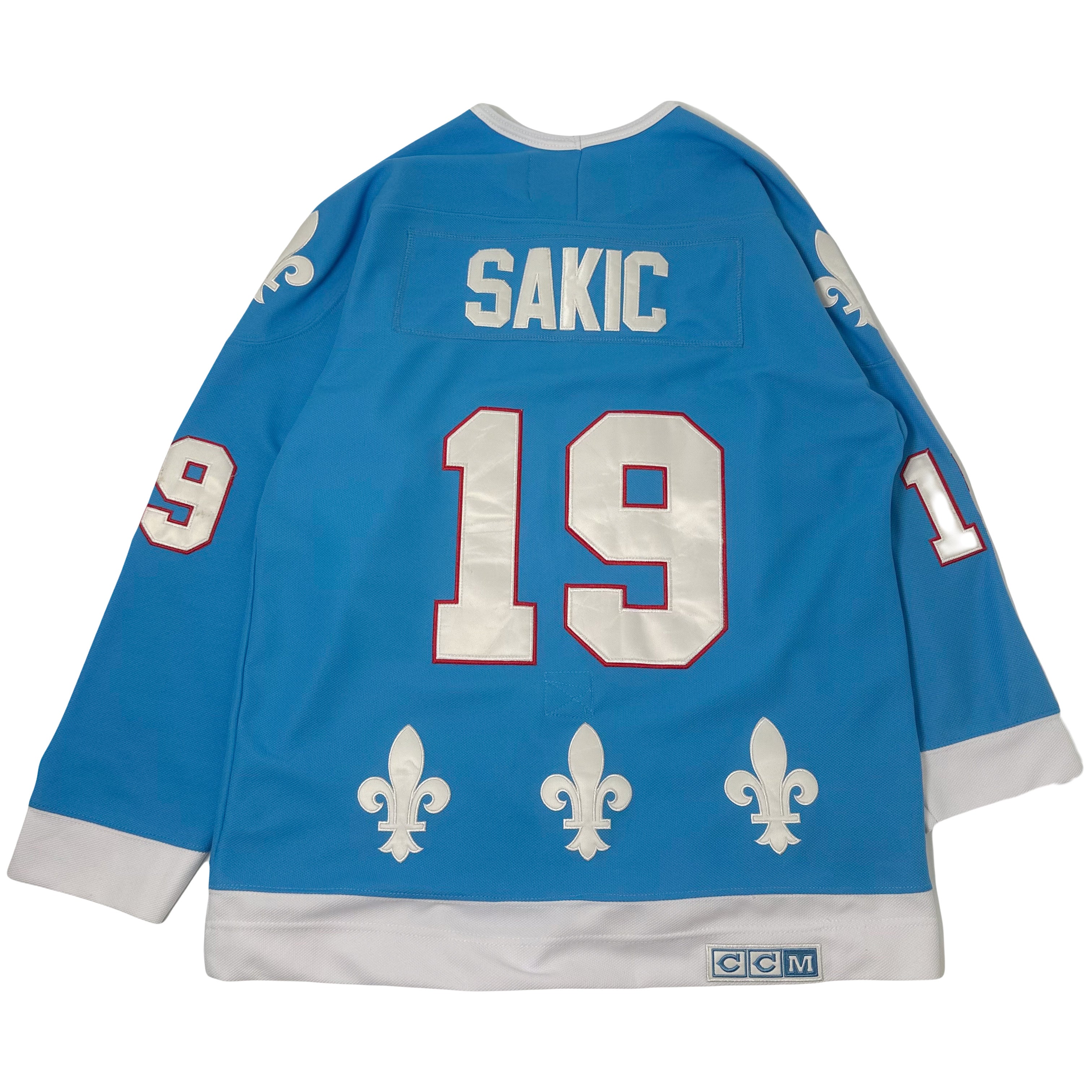 CCM Quebec Nordiques Sakic #19 NHL Hockey Jersey 50