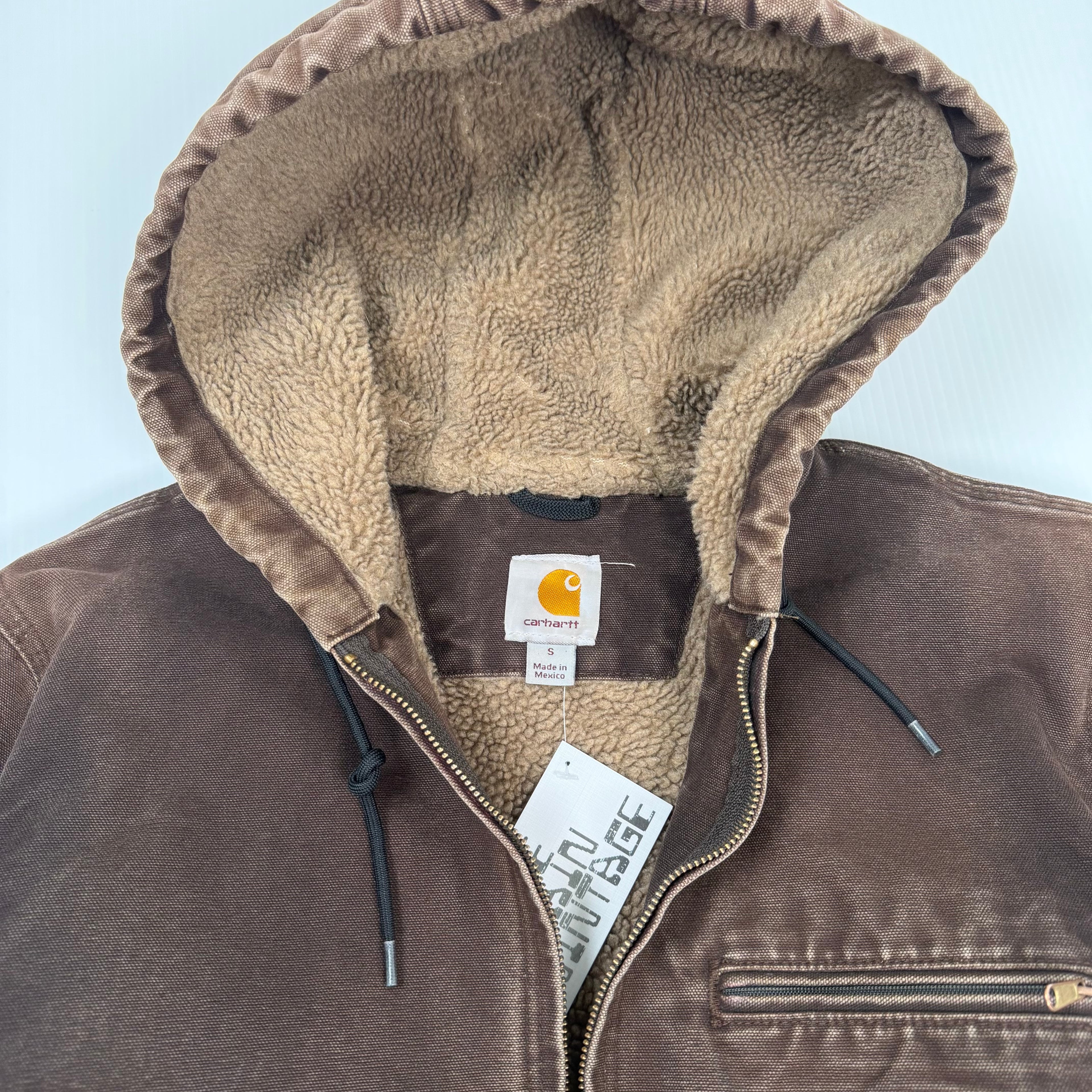 Vintage Carhartt Sherpa Lined Active Jacket S