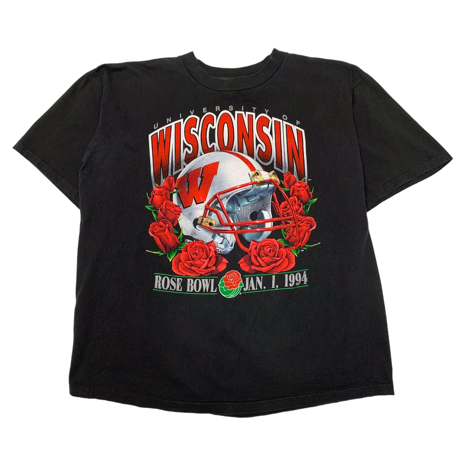 94’ U Of Wisconsin Rosebowl Tee L