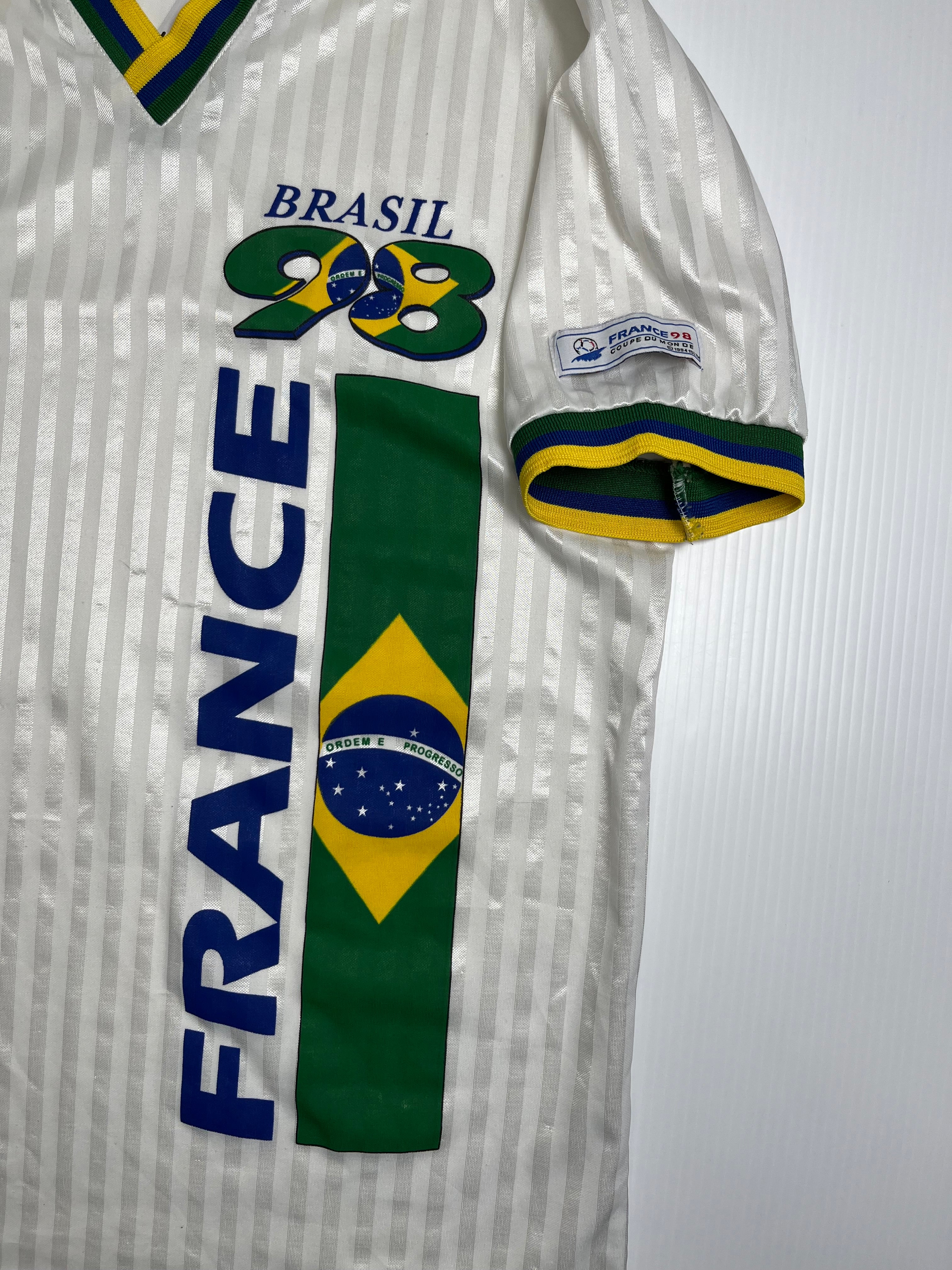 1998 France World Cup Brasil Soccer Jersey M