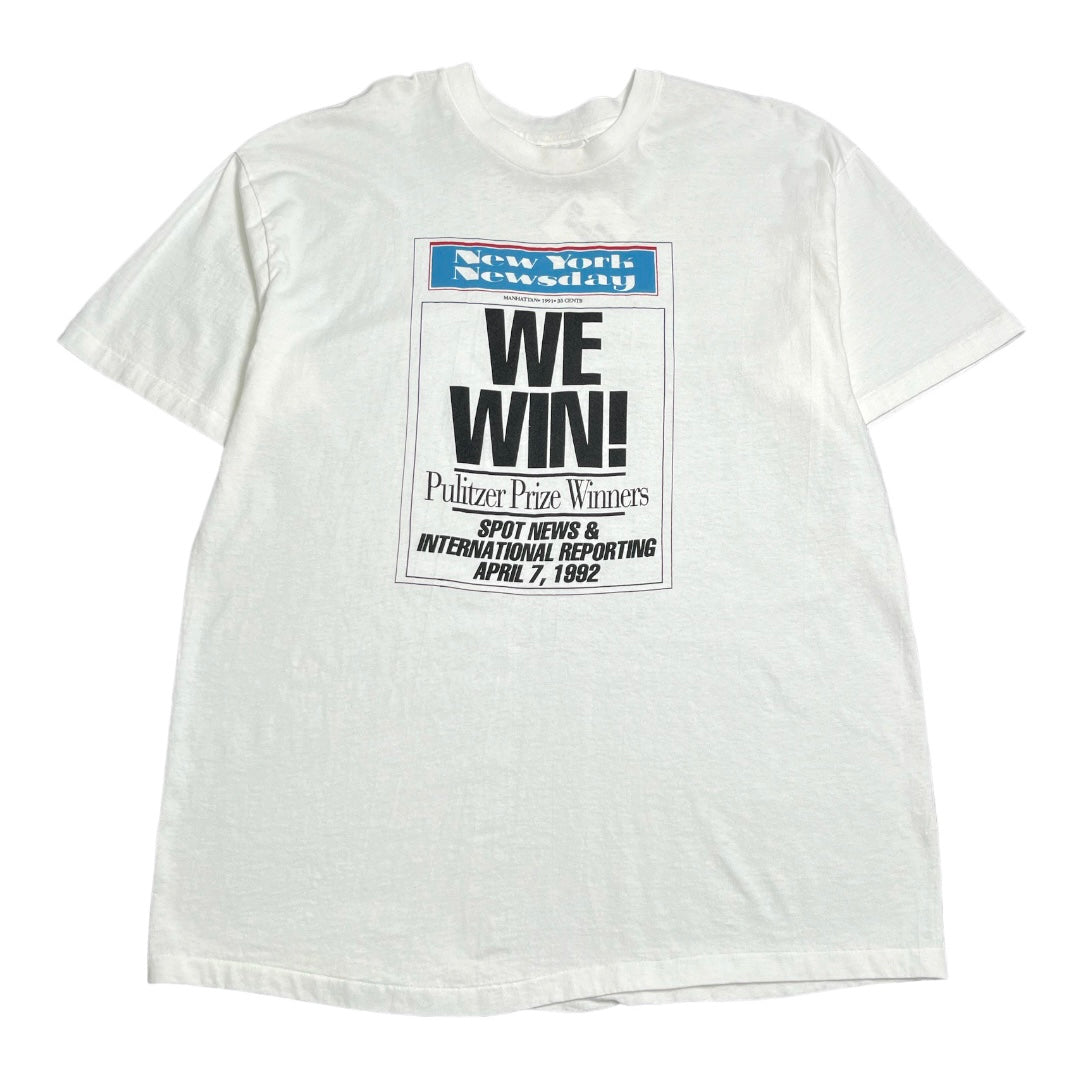 1992 New York Newsday We Win Tee XL