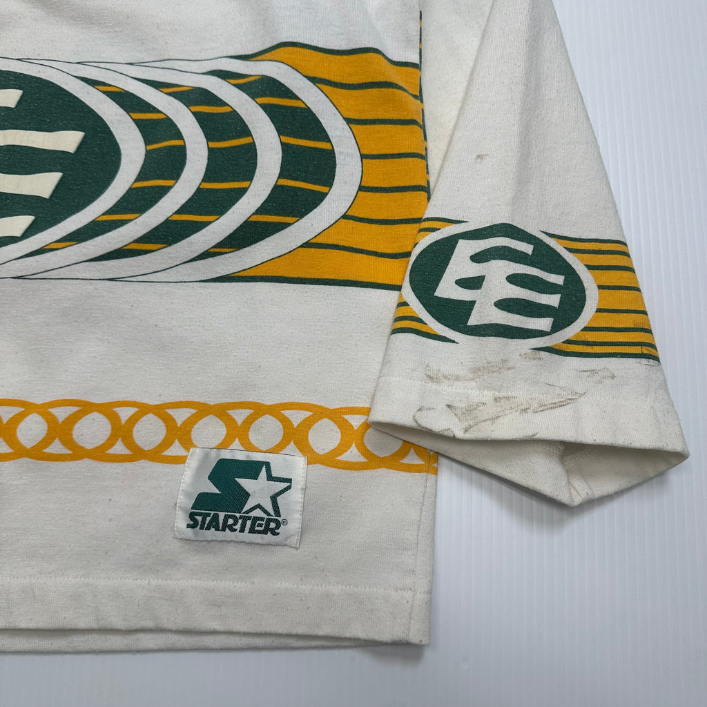80s Starter Edmonton Eskimos AOP Cotton Jersey XL
