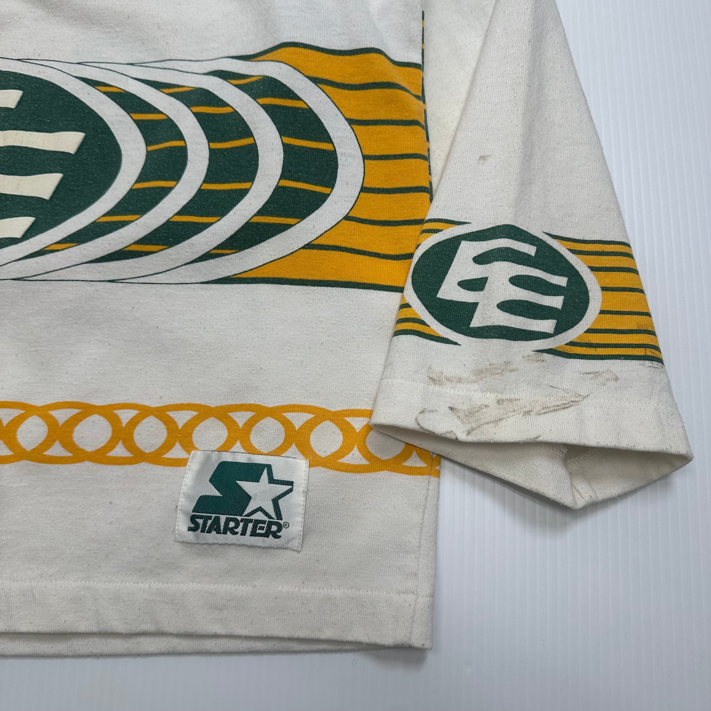 80s Starter Edmonton Eskimos AOP Cotton Jersey XL