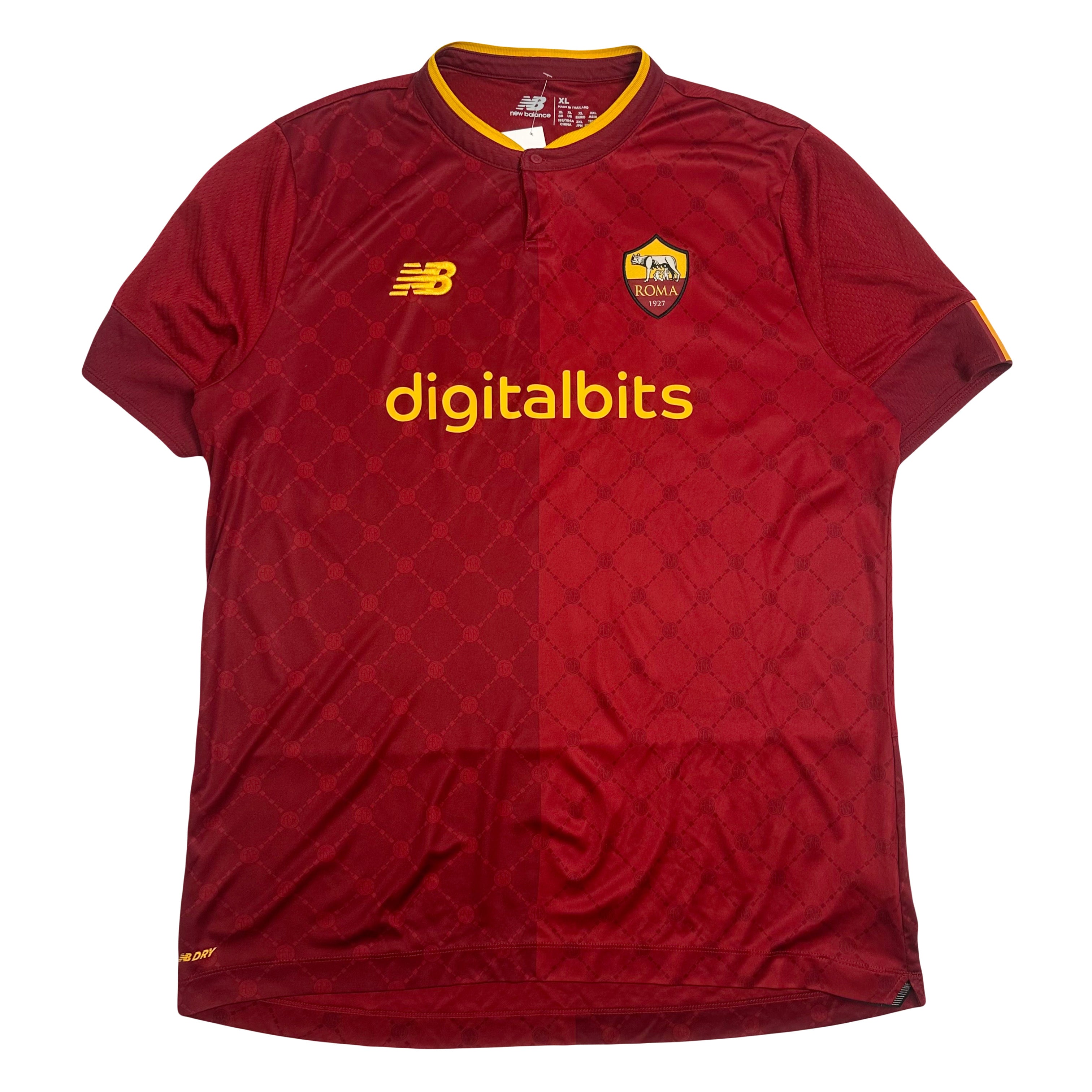 2022-23 New Balance AS Roma Home Kit XL