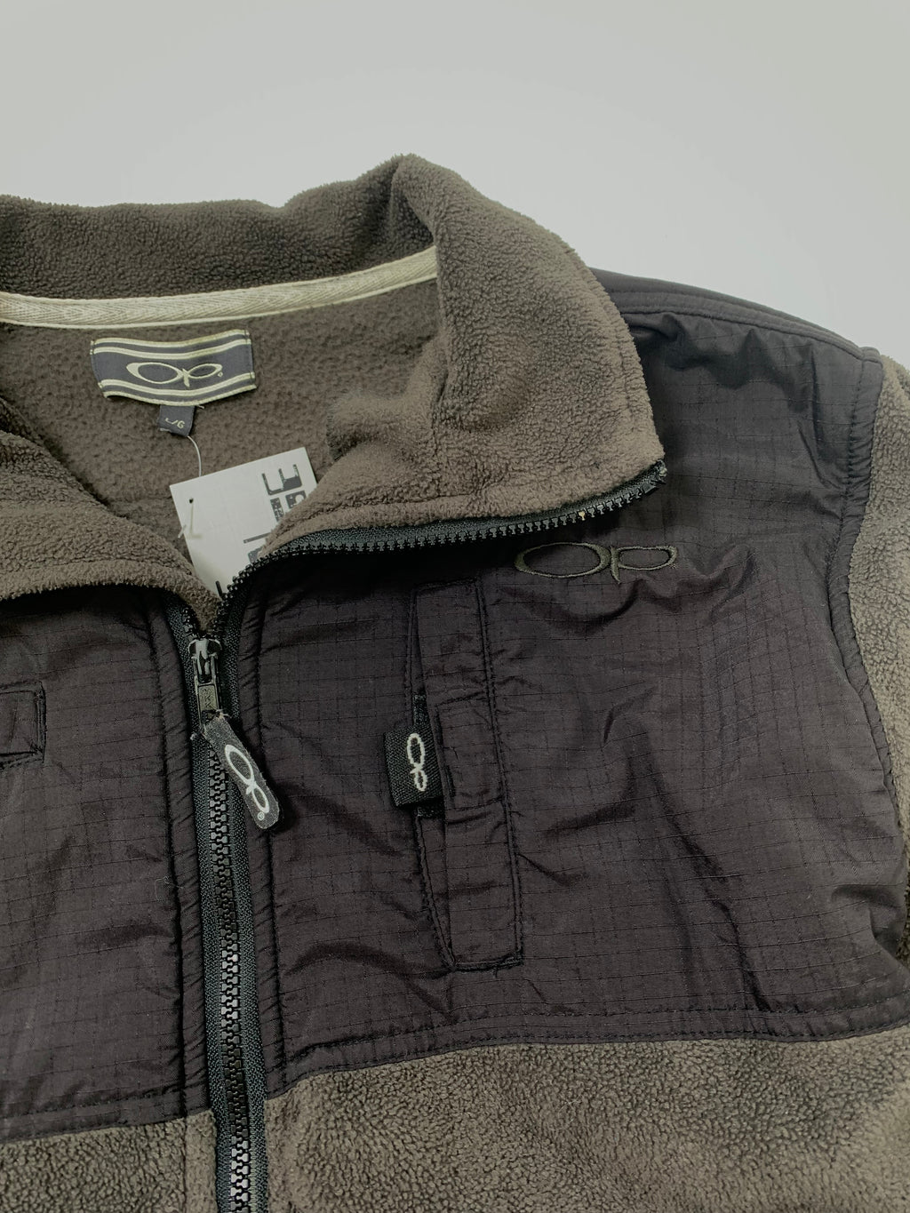 Vintage Ocean Pacific Two Tone Fleece Jacket L