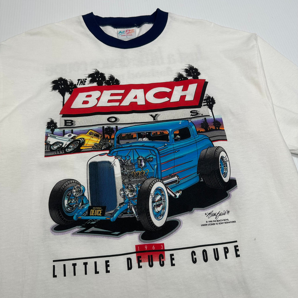 1995 The Beach Boys Little Deuce Coupe Ringer Tee L