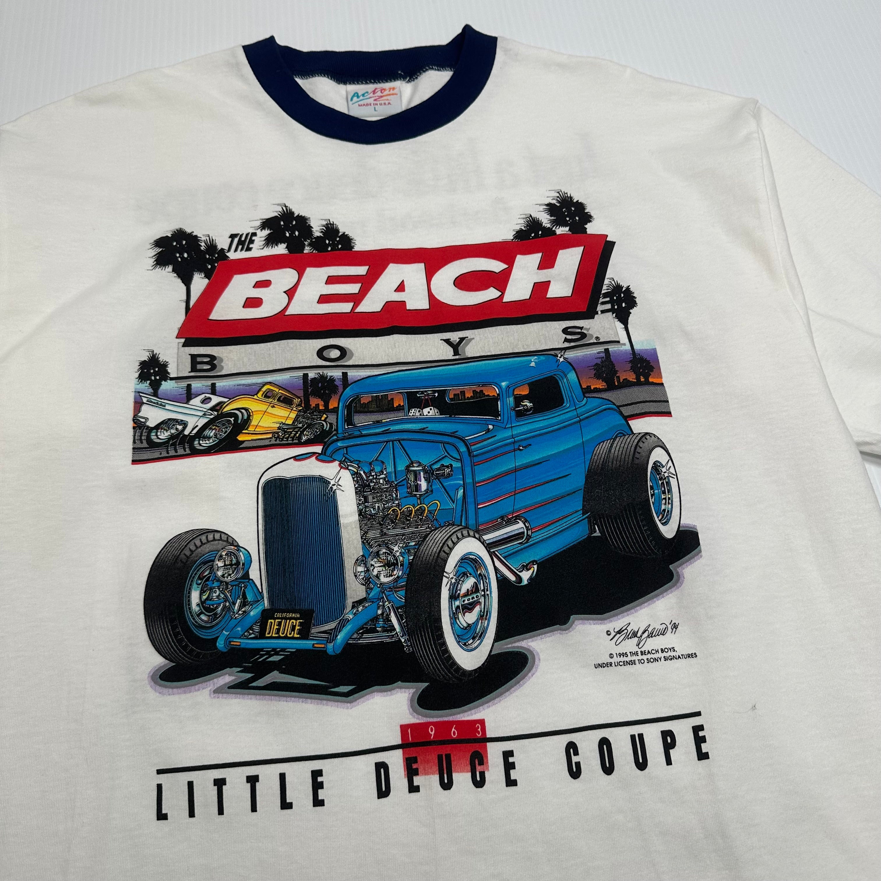 1995 The Beach Boys Little Deuce Coupe Ringer Tee L