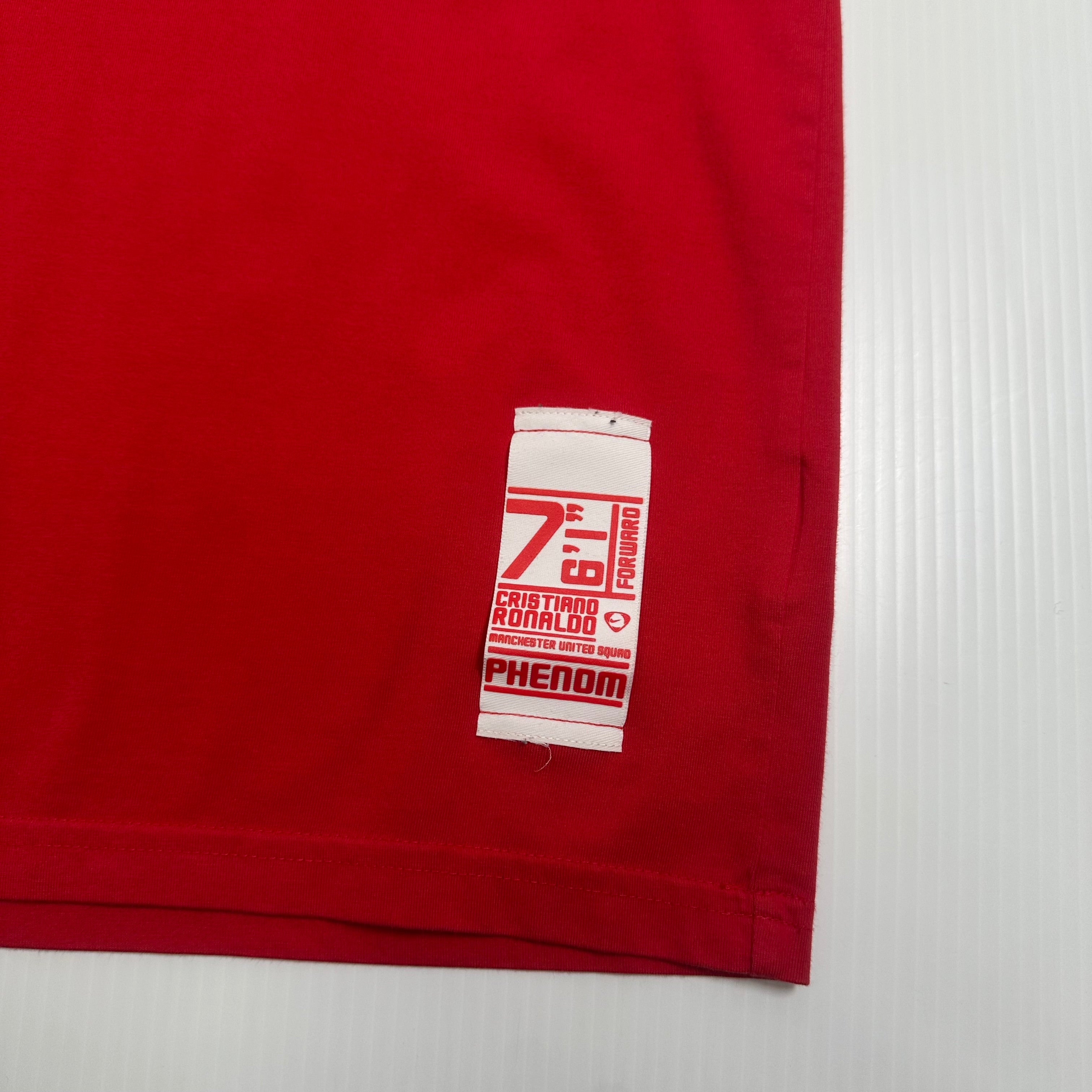 Nike CR7 Cristiano Ronaldo Manchester United Phenom Tee L