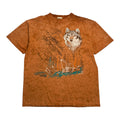 90s Dakota Wolf Tie Dye Tee L