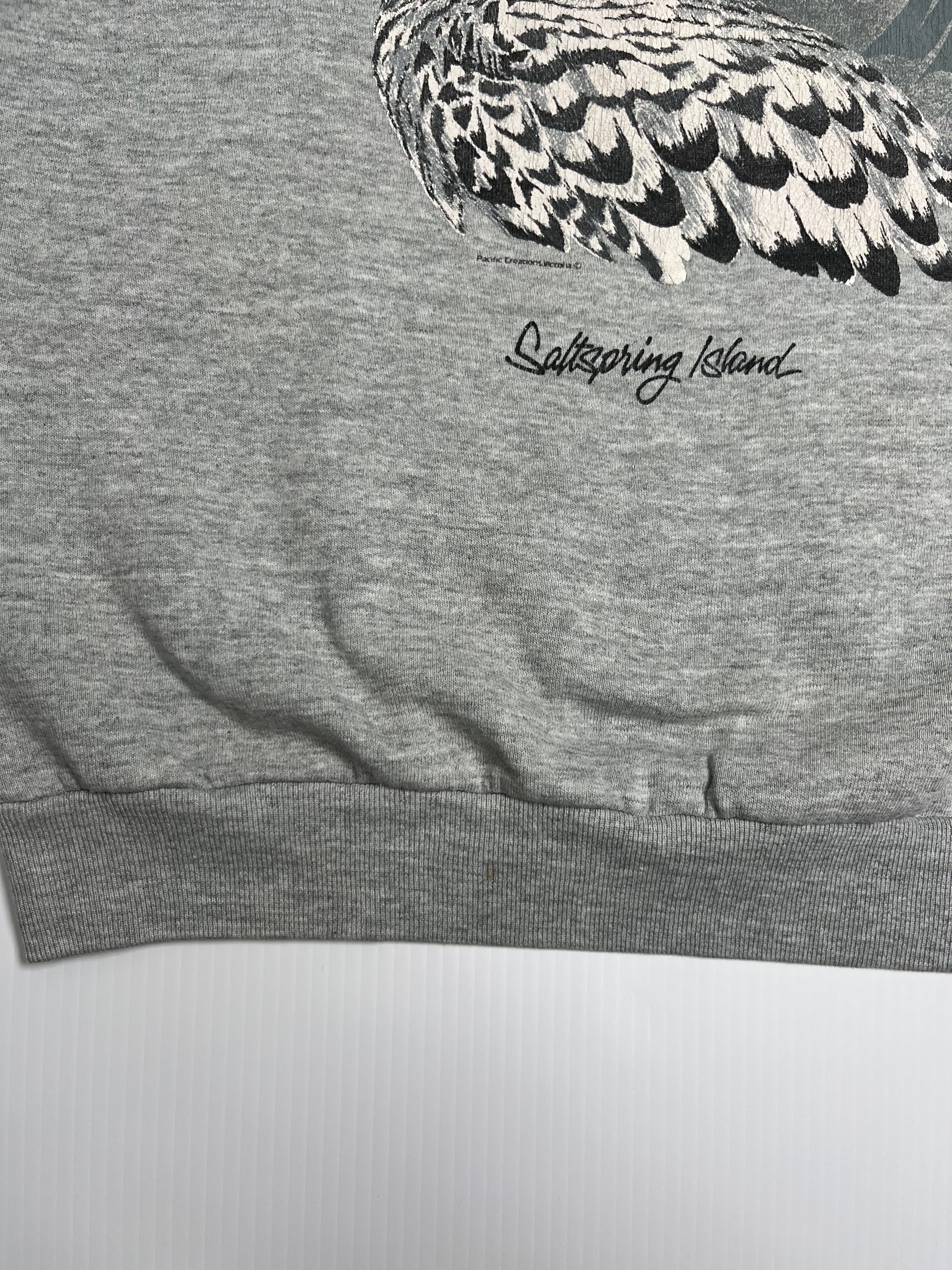 Vintage Saltspring Island Owl Crewneck XL