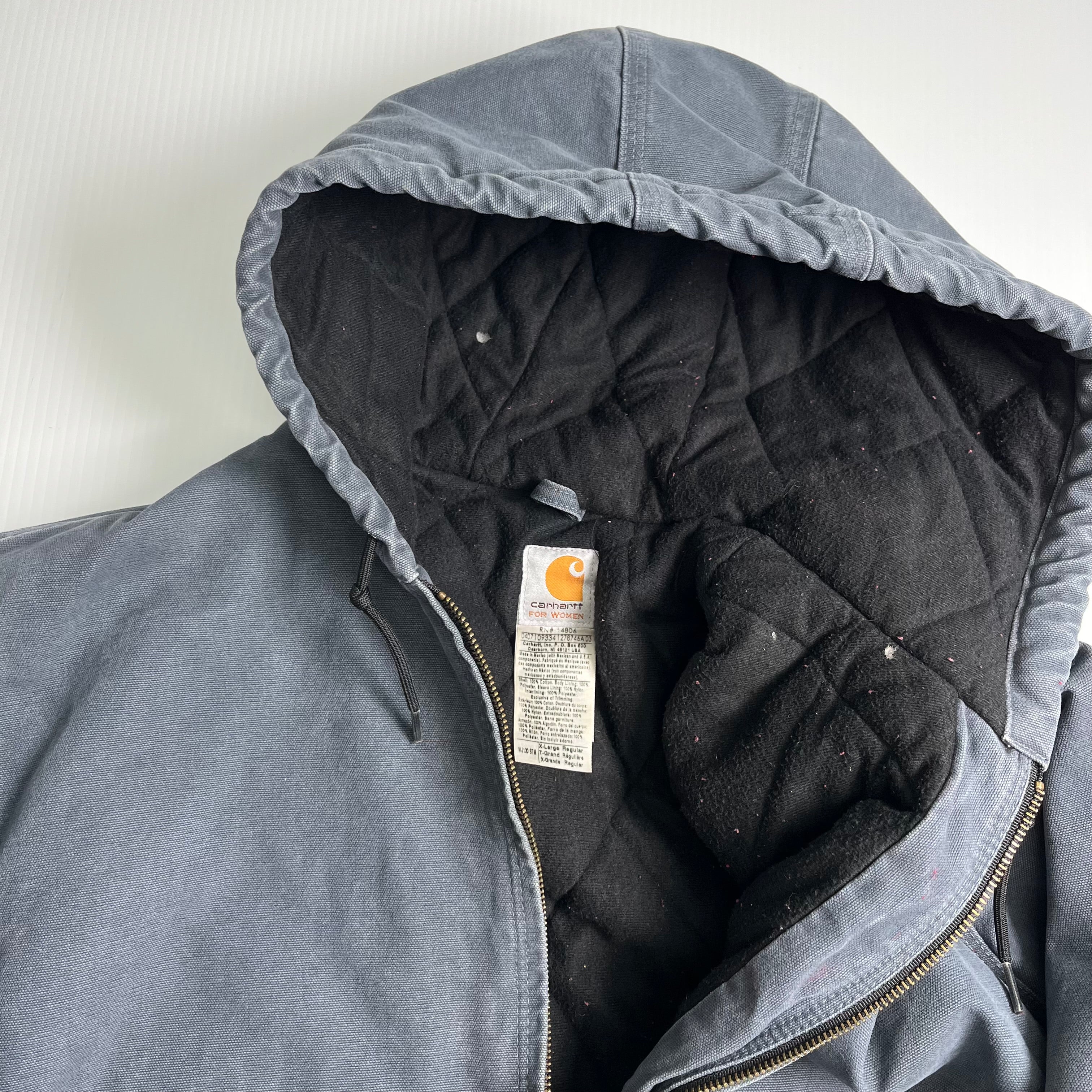 Carhartt Hooded Denim Jacket Women's XL