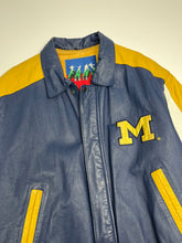 Load image into Gallery viewer, Vintage Michigan University Leather Jacket L
