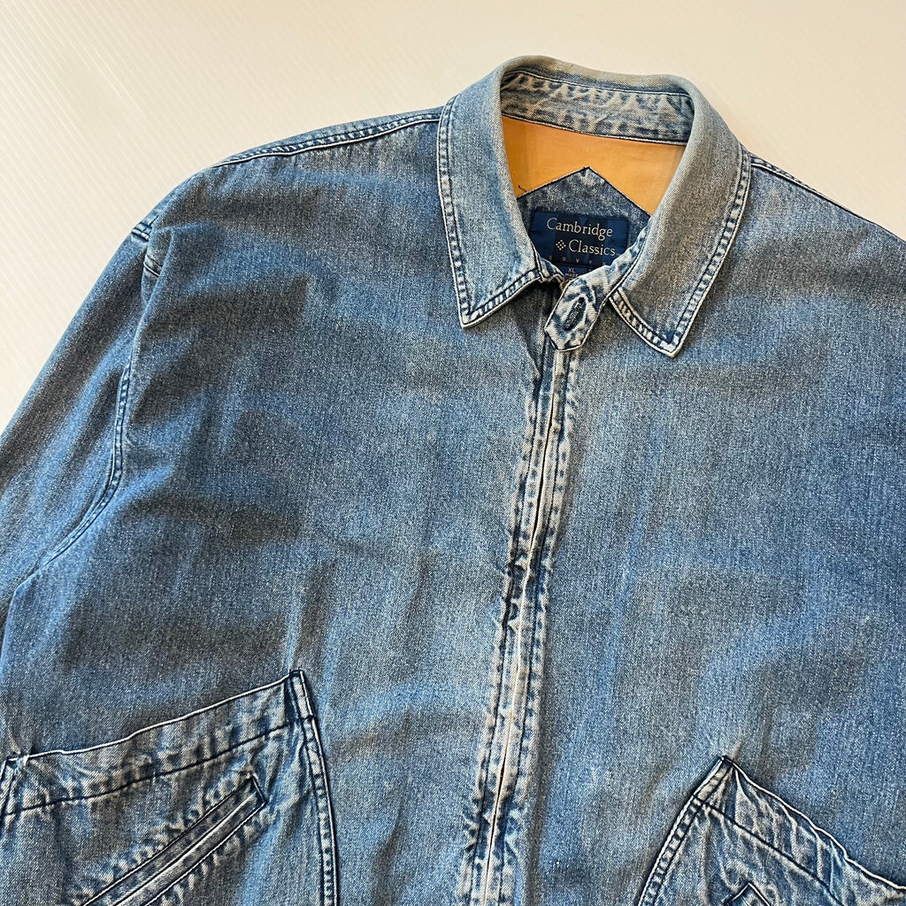 Vintage Cambridge Classics Full Zip Denim Jacket XL