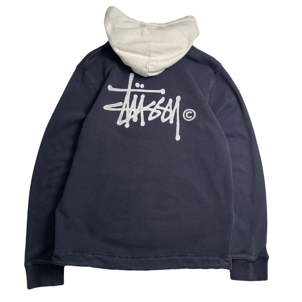 Stussy Two-Tone Logo Hoodie S