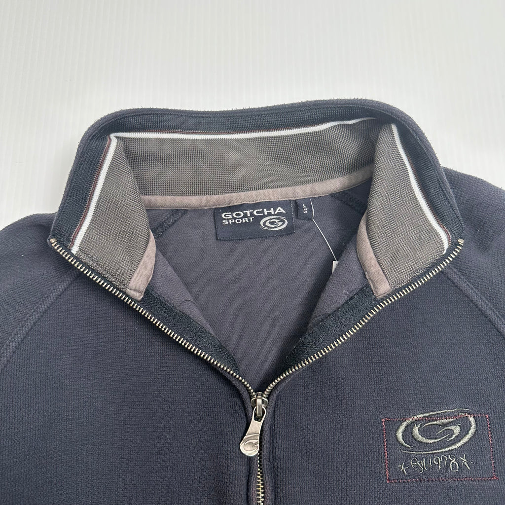 Y2K Gotcha Sport 1/4 Zip Sweatshirt L