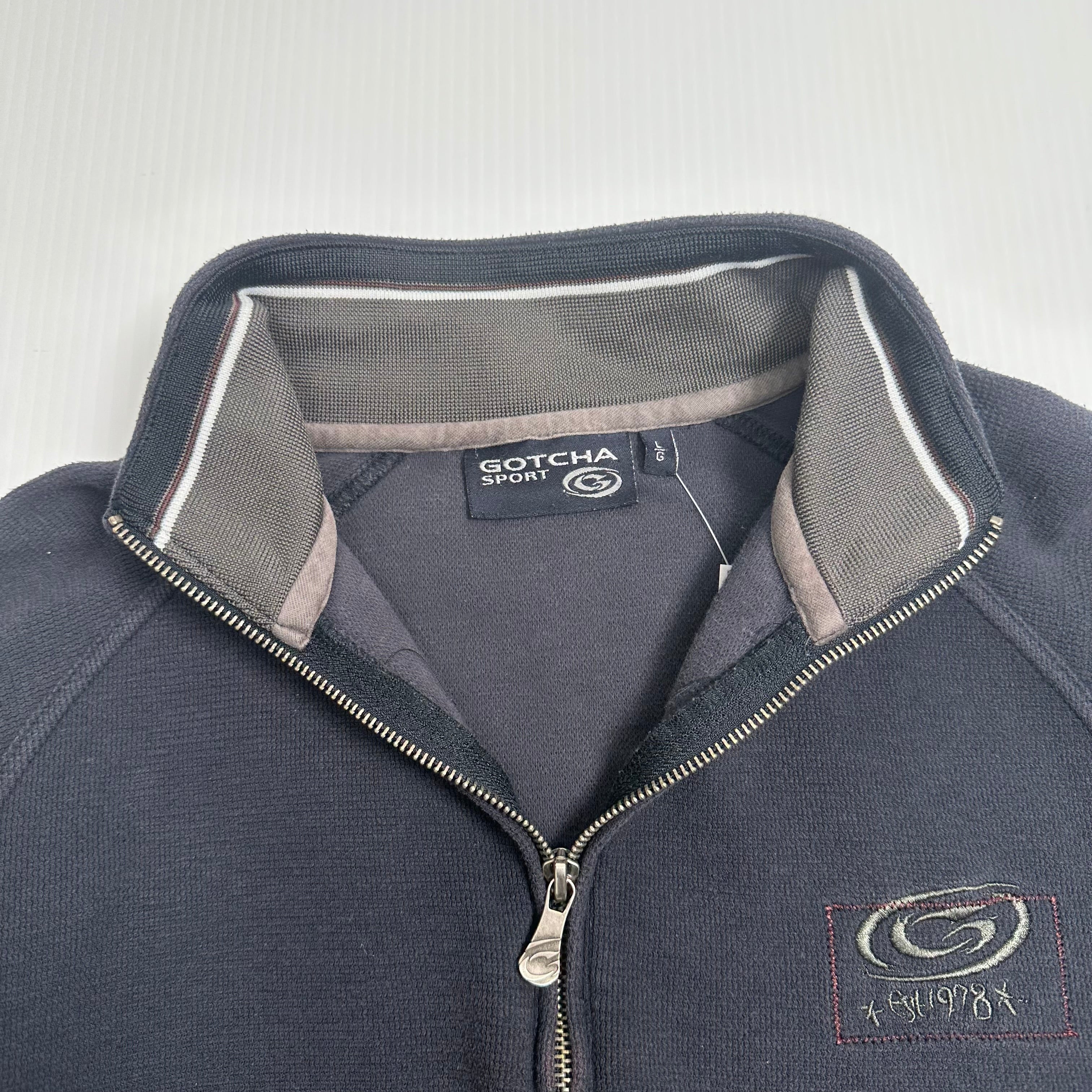 Y2K Gotcha Sport 1/4 Zip Sweatshirt L