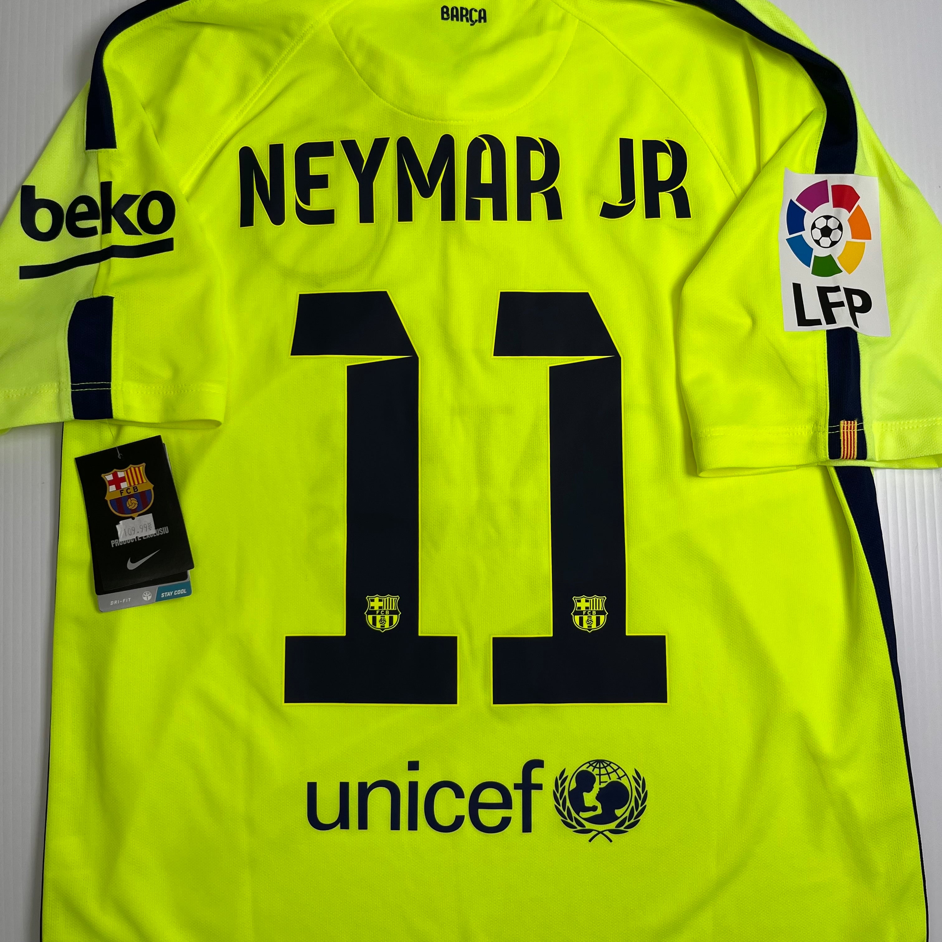 2014-15 Nike Barcelona Neymar Jr. Third Kit M