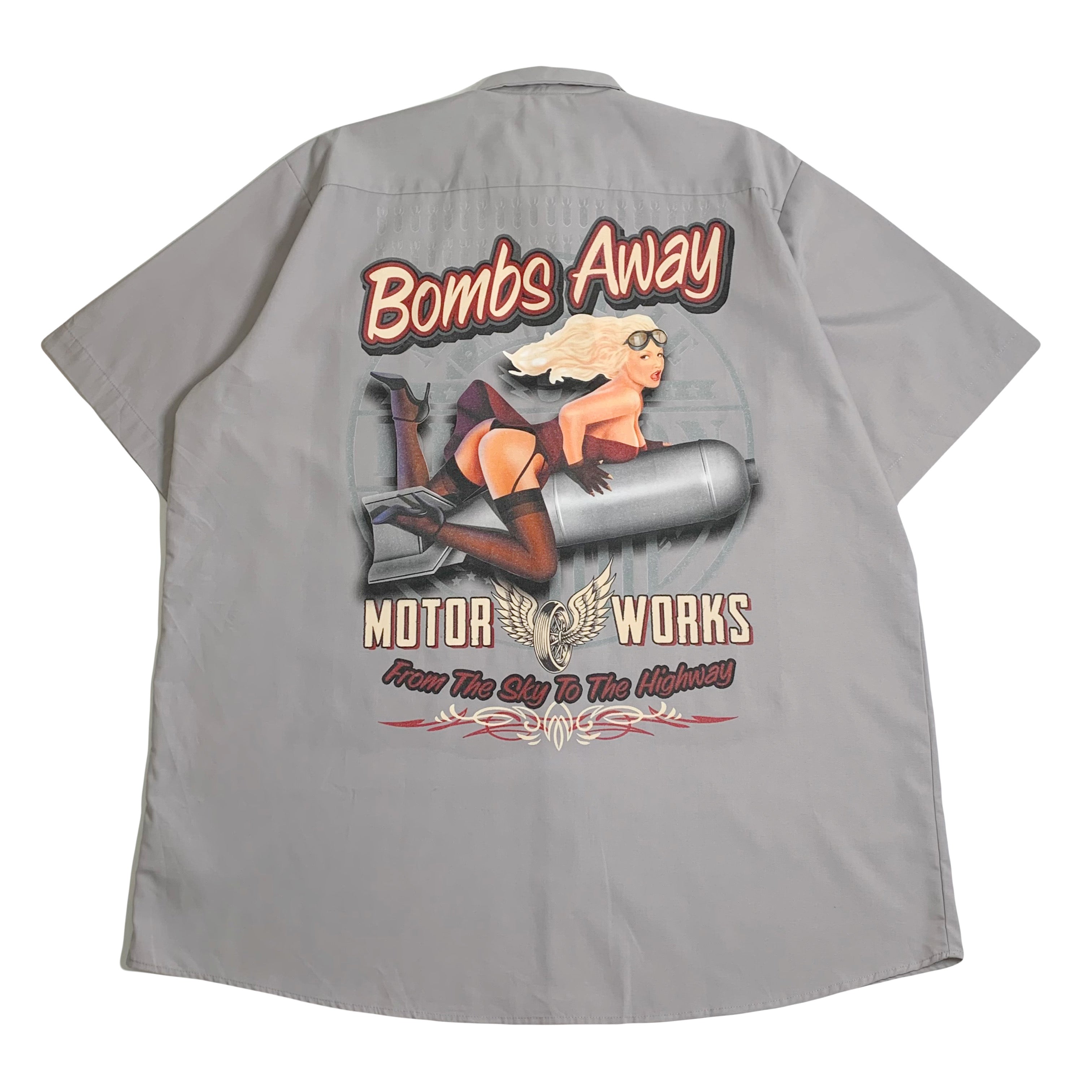 Lethal Threat Bombs Away Workshirt Button Up XL