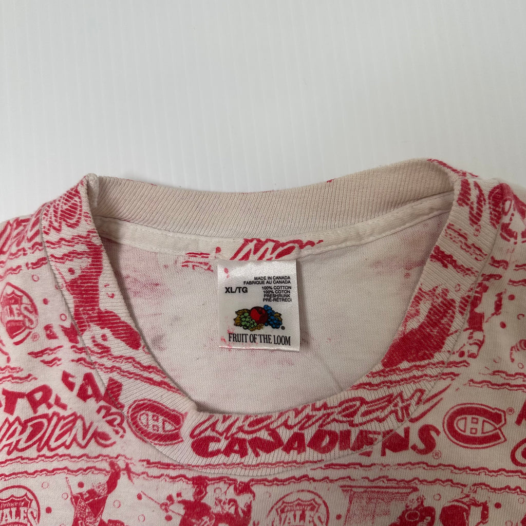 90s Montreal Canadiens NHL AOP Graphic Tee XL