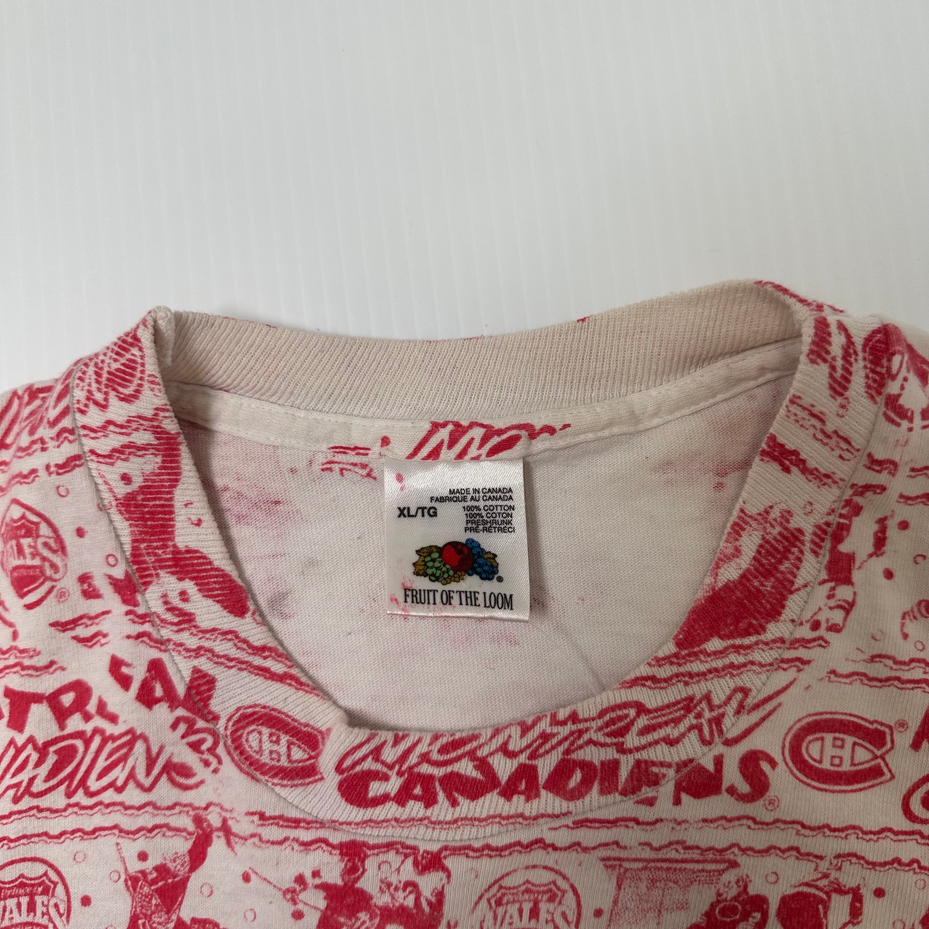 90s Montreal Canadiens NHL AOP Graphic Tee XL