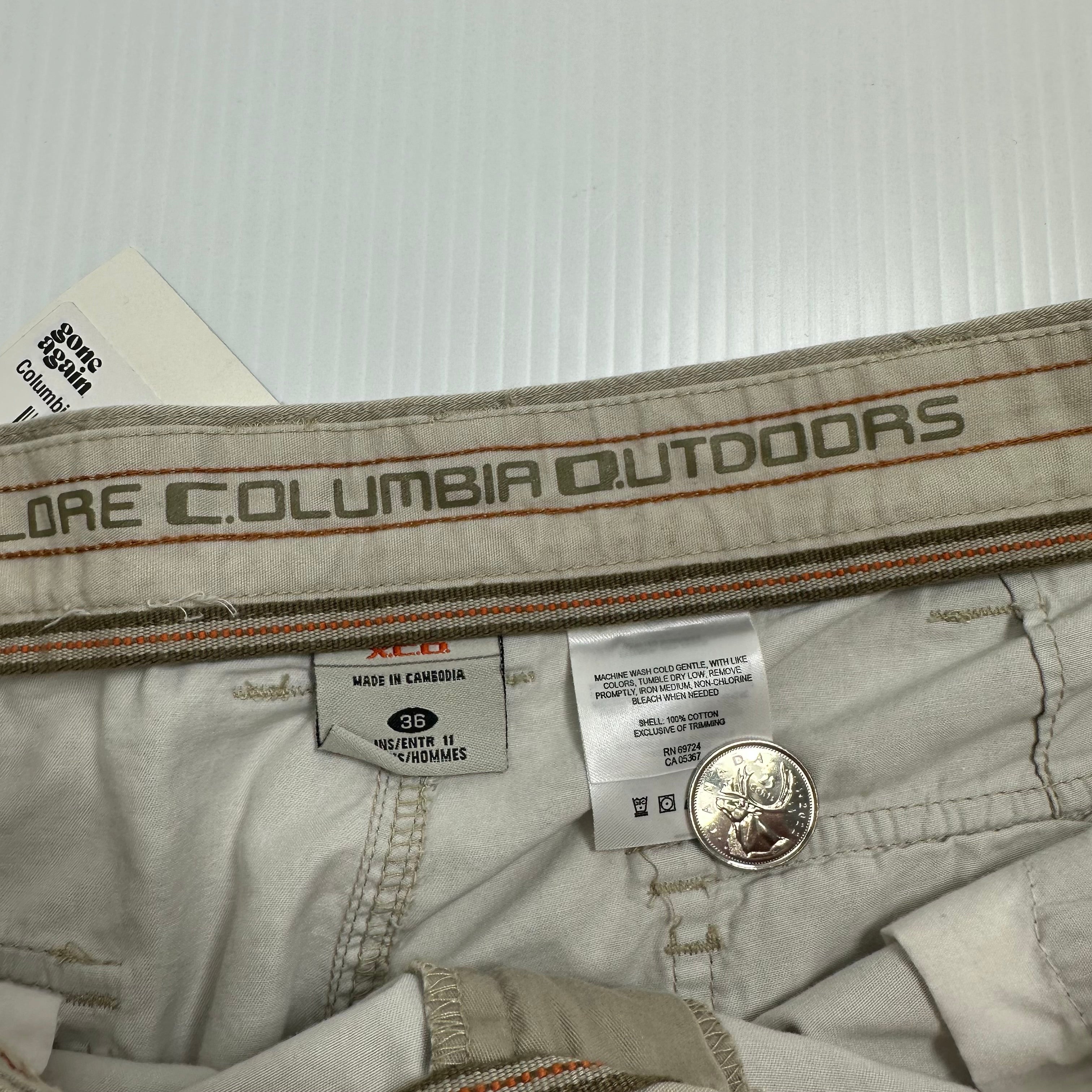 Columbia Outdoors Cargo Shorts 36