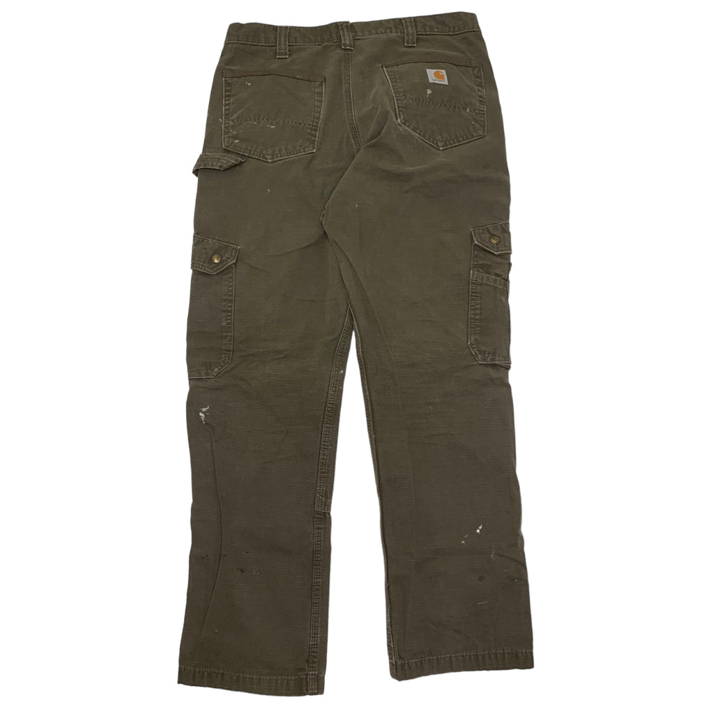 Carhartt Brown Ripstop Denim 34x32 0819
