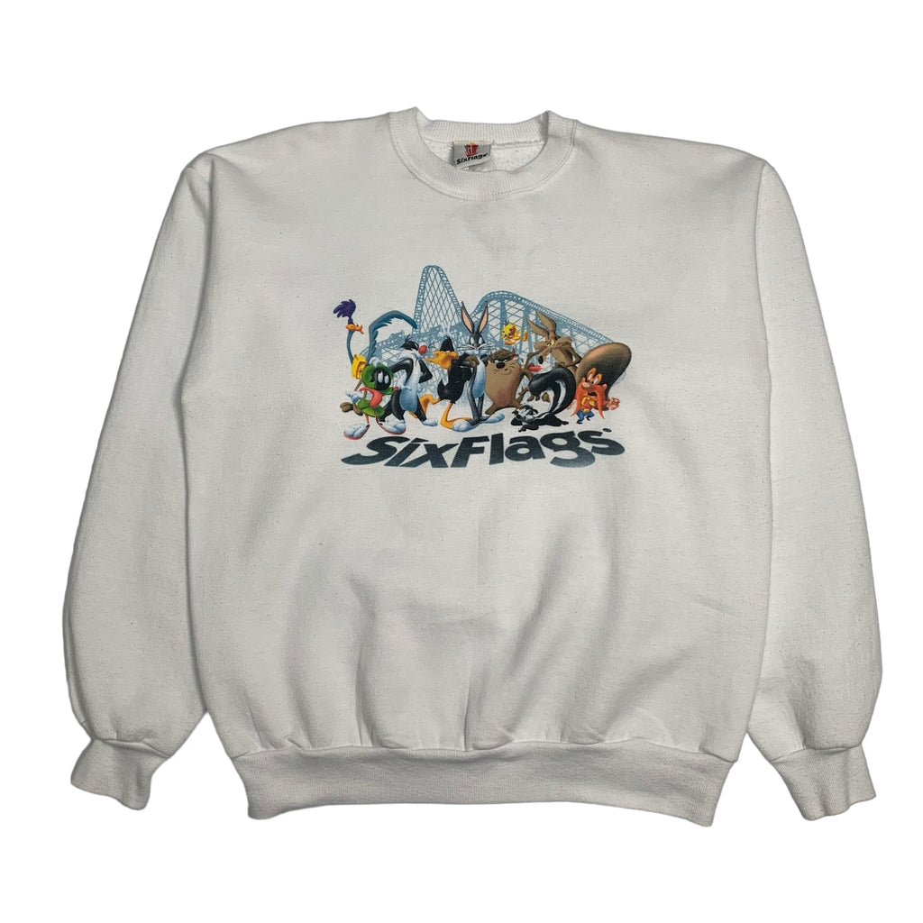 Vintage Six Flags Looney Tunes Crewneck YXL