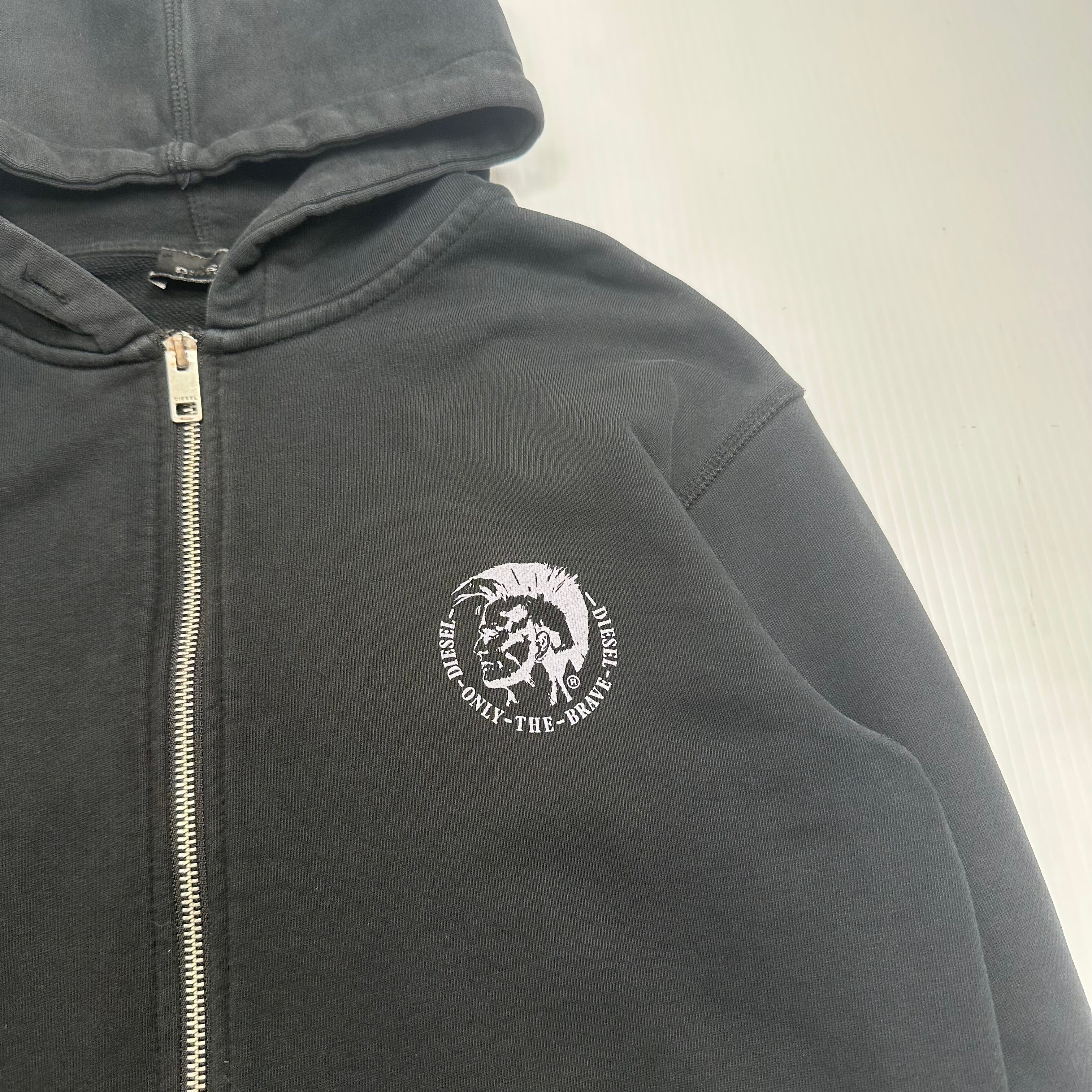 Diesel Loungewear Heavyweight Mini Logo Zip Hoodie S