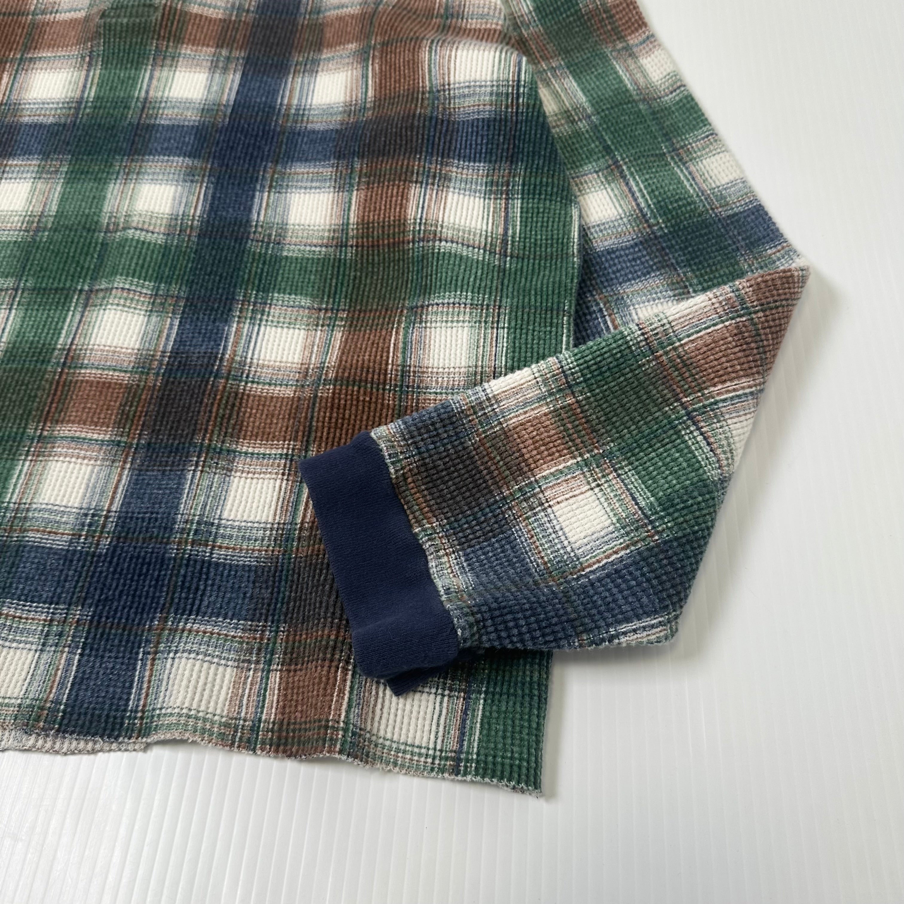 Vintage Ash Creek Plaid Henley Longsleeve 3XL