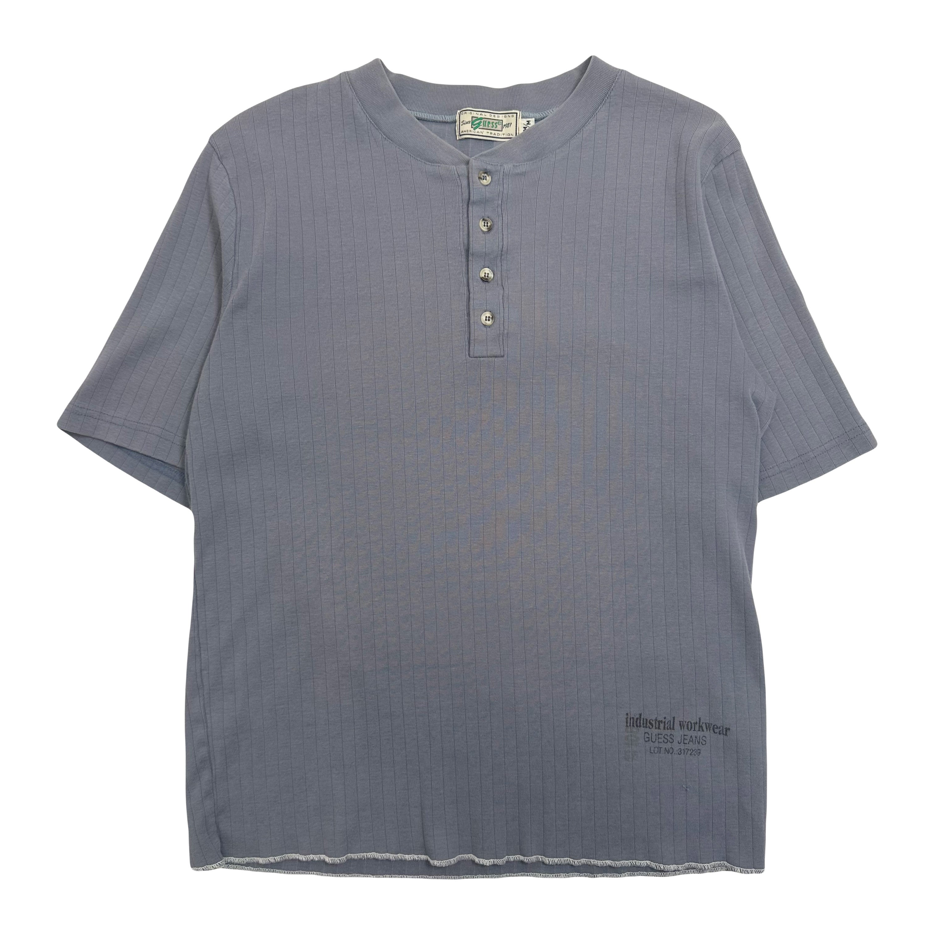 Vintage Guess Jeans Industrial Workwear Henley Shirt M