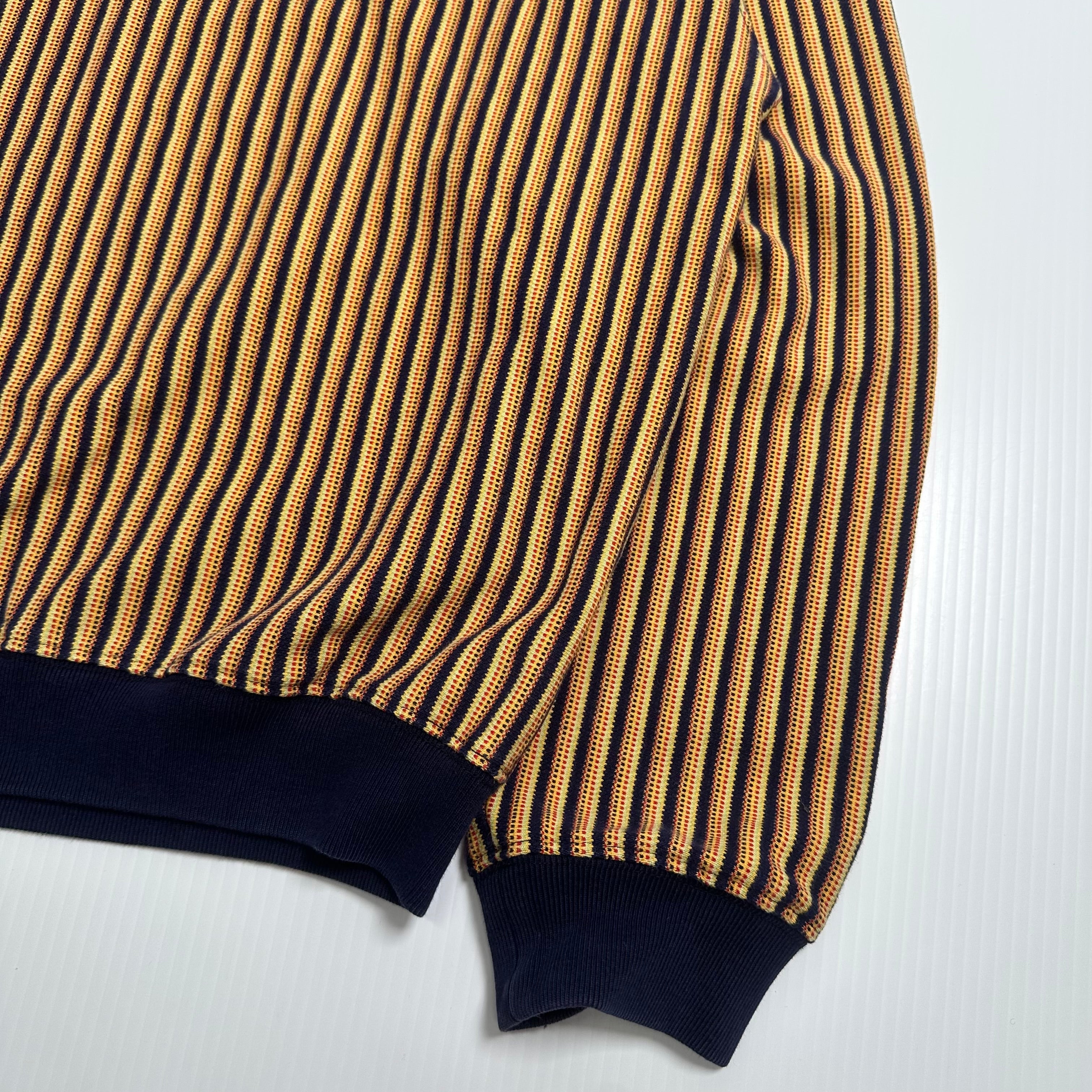 Stüssy Heavyweight Striped Crewneck L