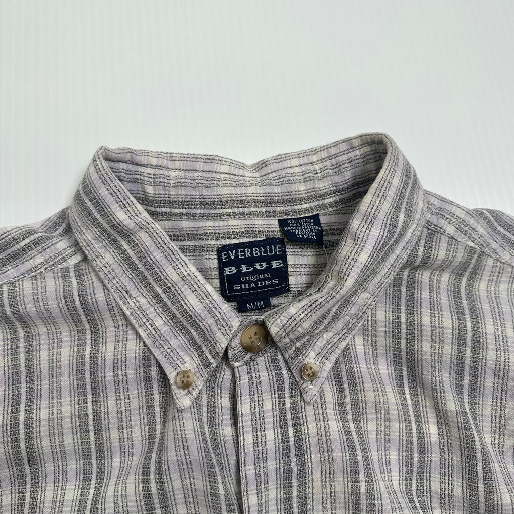 Vintage Everblue Plaid Short Sleeve Button Up Shirt M