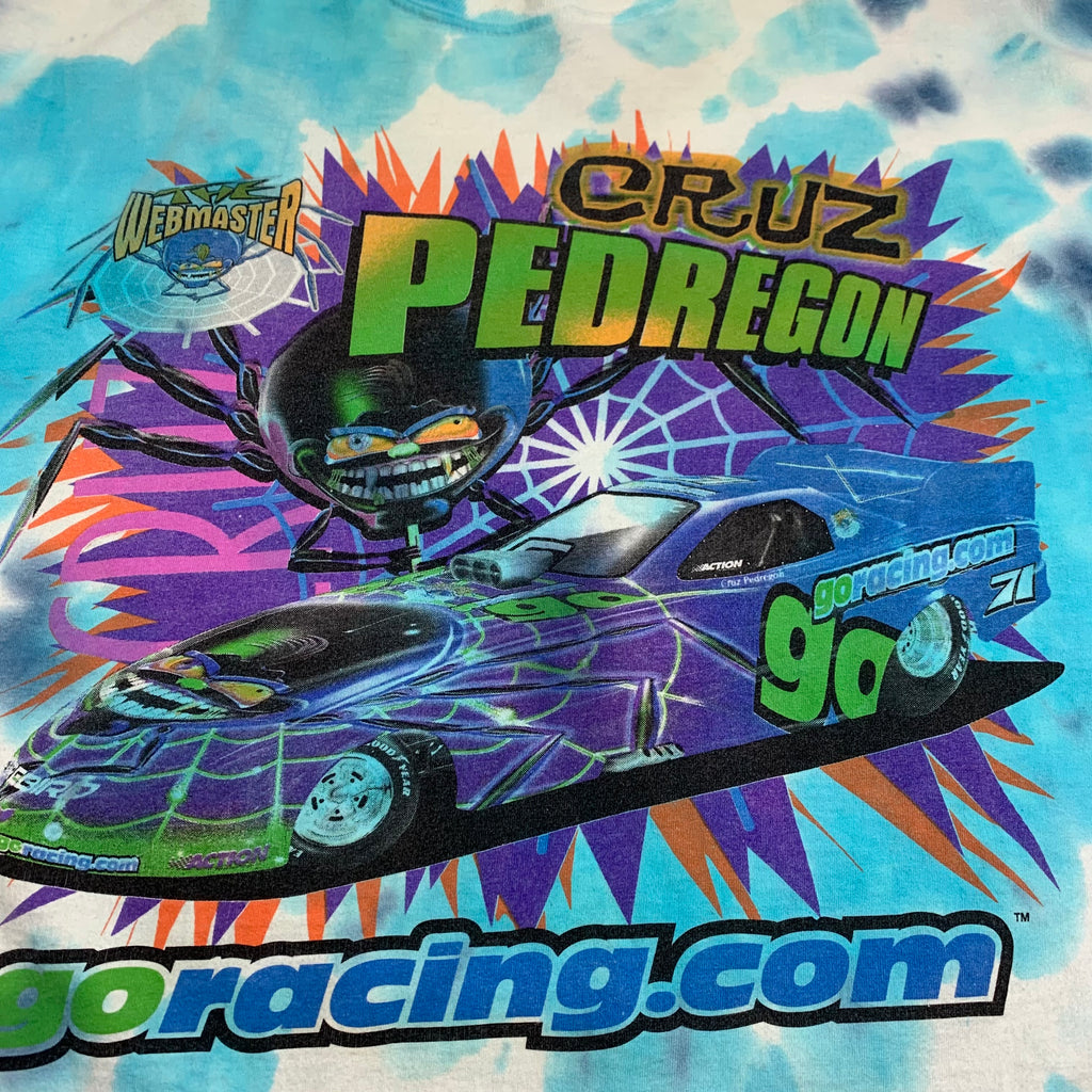 Vintage NASCAR Cruz Pendregon Tie-Dye Tee XXL