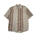 Vintage Ringo Sport Abstract Pattern Short Sleeve Button Up S