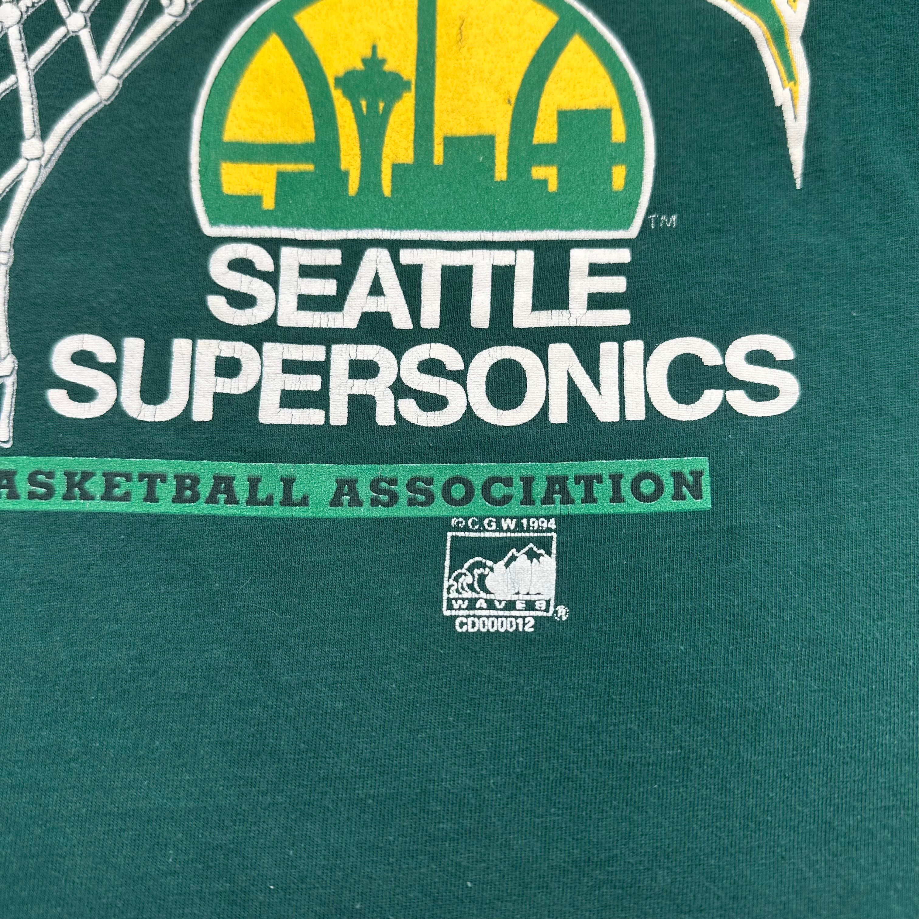 1994 Seattle Supersonics NBA Graphic Tee L