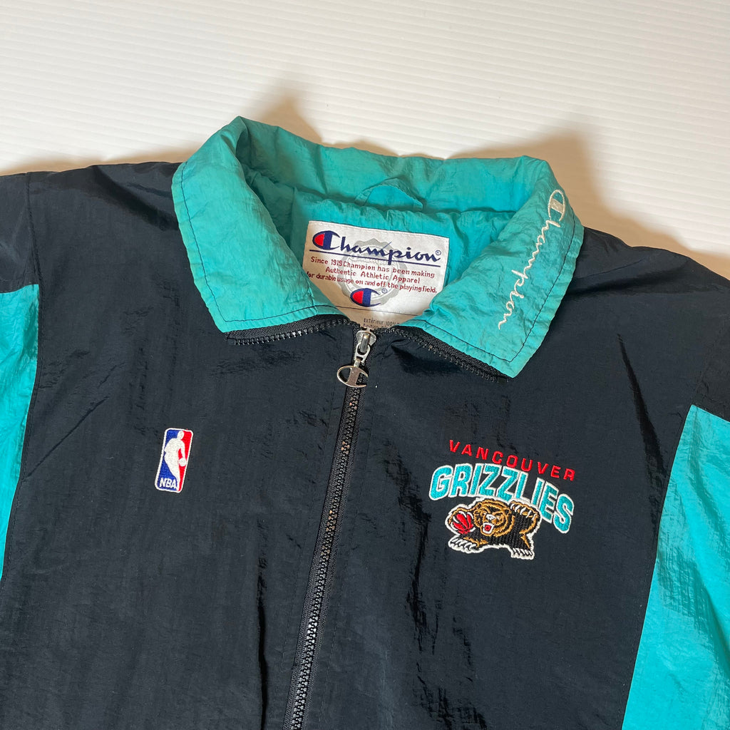 Vintage Champion Vancouver Grizzlies Windbreaker Jacket Women's XXL