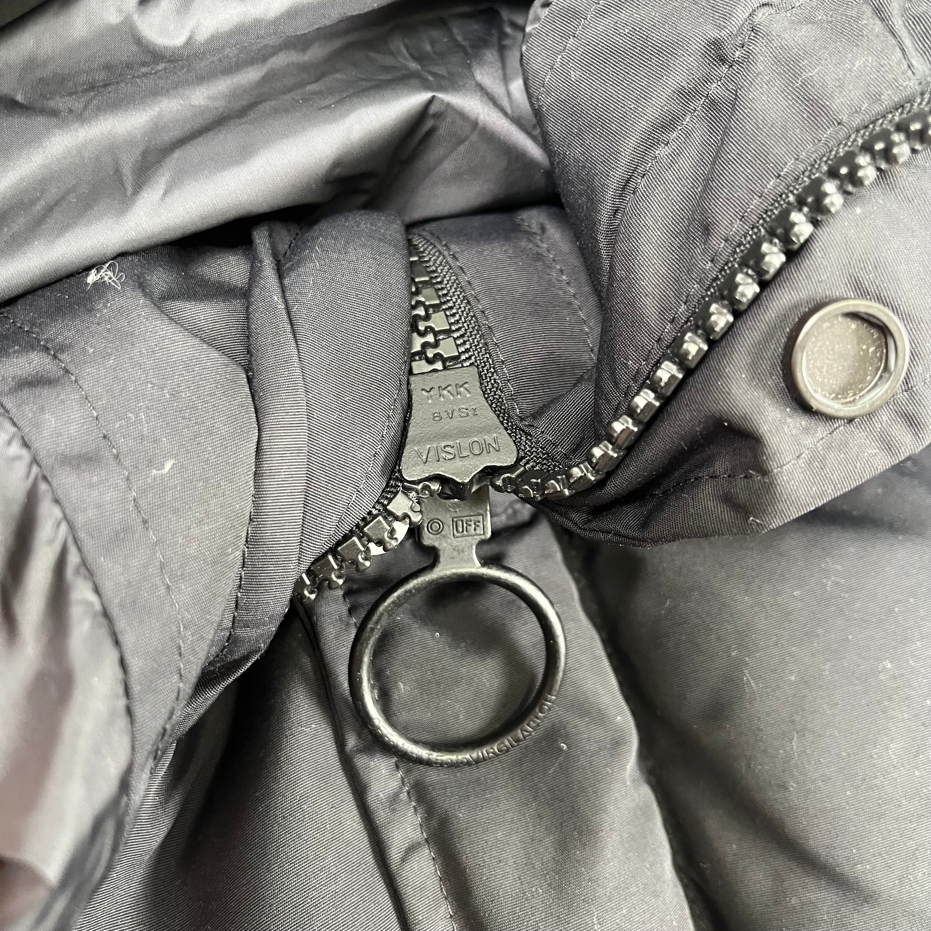 Off-White Brushed Diagonal Quilted Down Jacket M