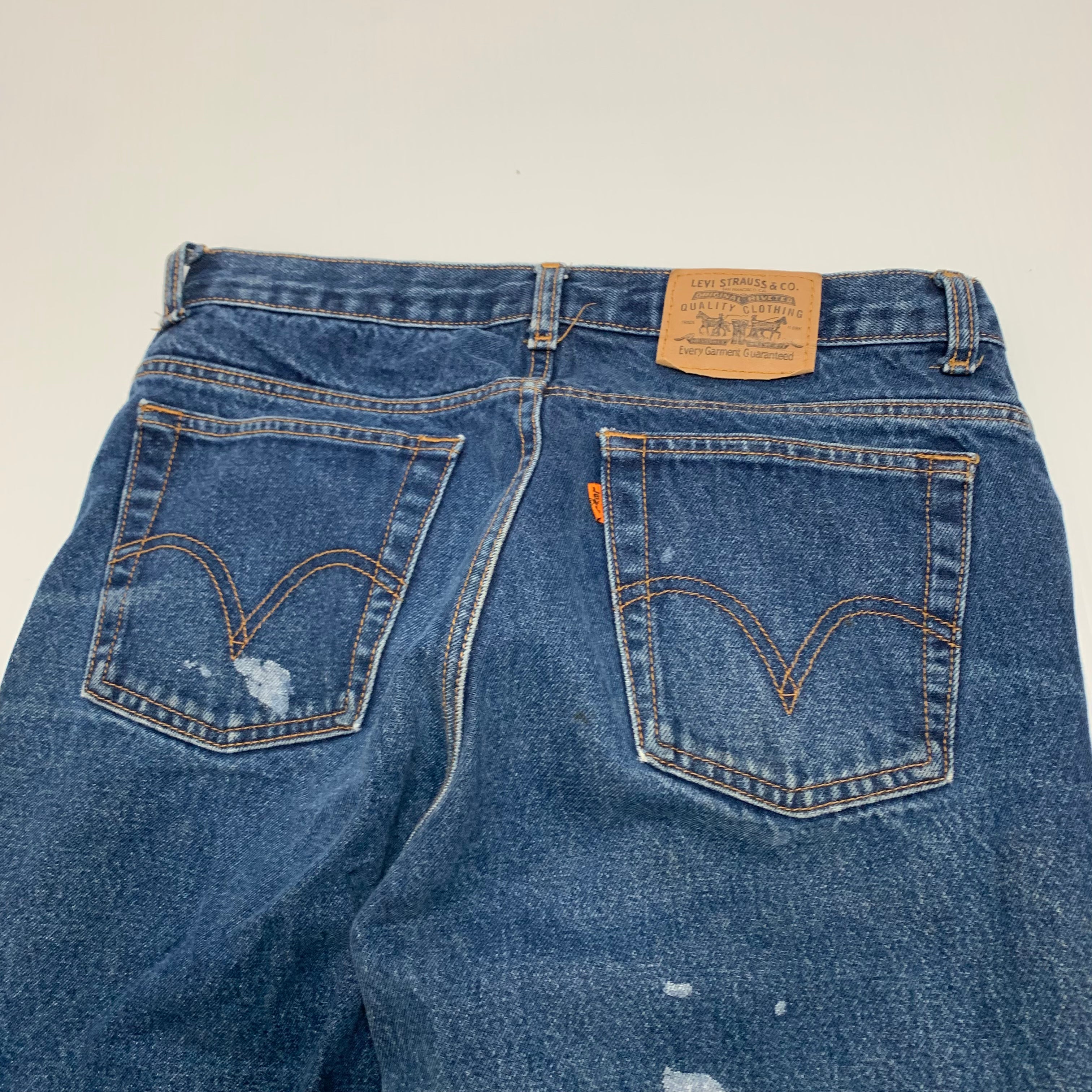 Orange Tab Dark Wash Levi’s Jeans 32