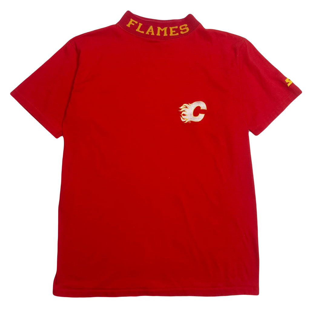 90s Starter NHL Calgary Flames Mini Logo Tee M